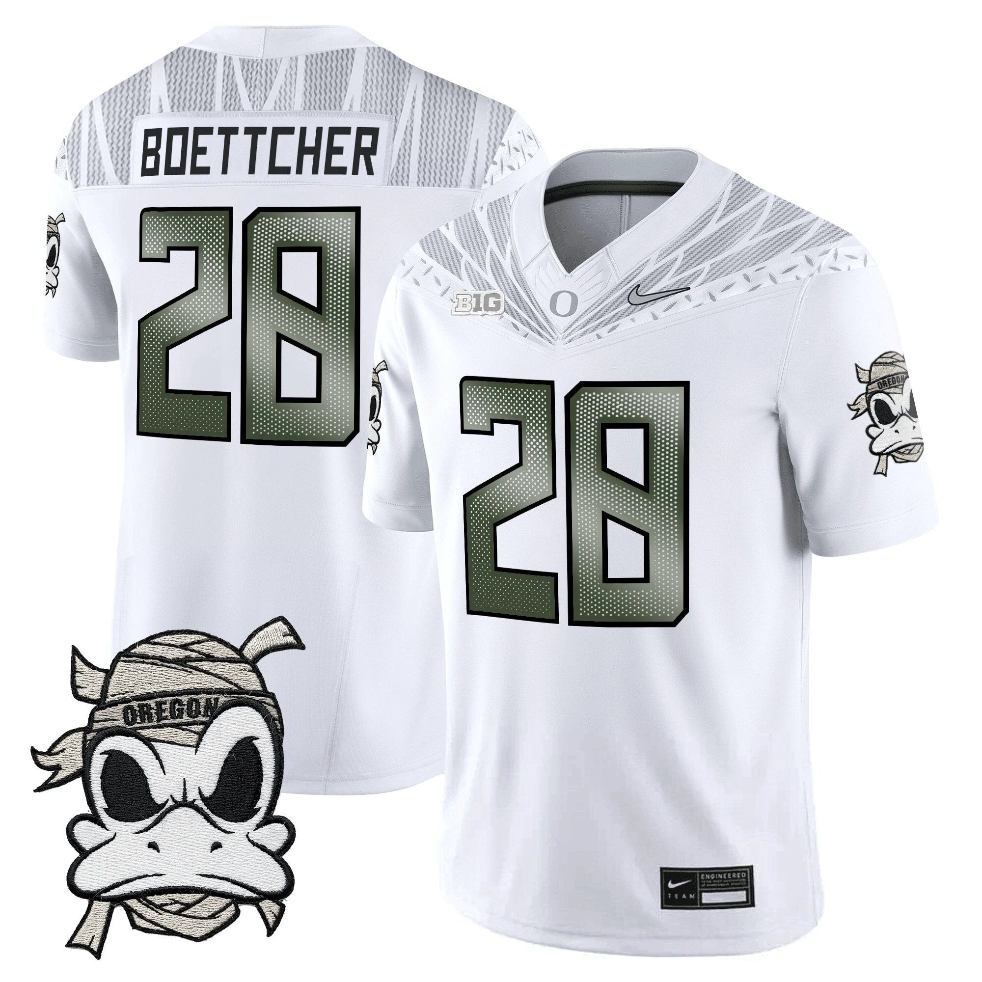 Oregon Ducks 2025 "Mummy Duck" Vapor Limited Jersey - All Stitched by Oregon Ducks