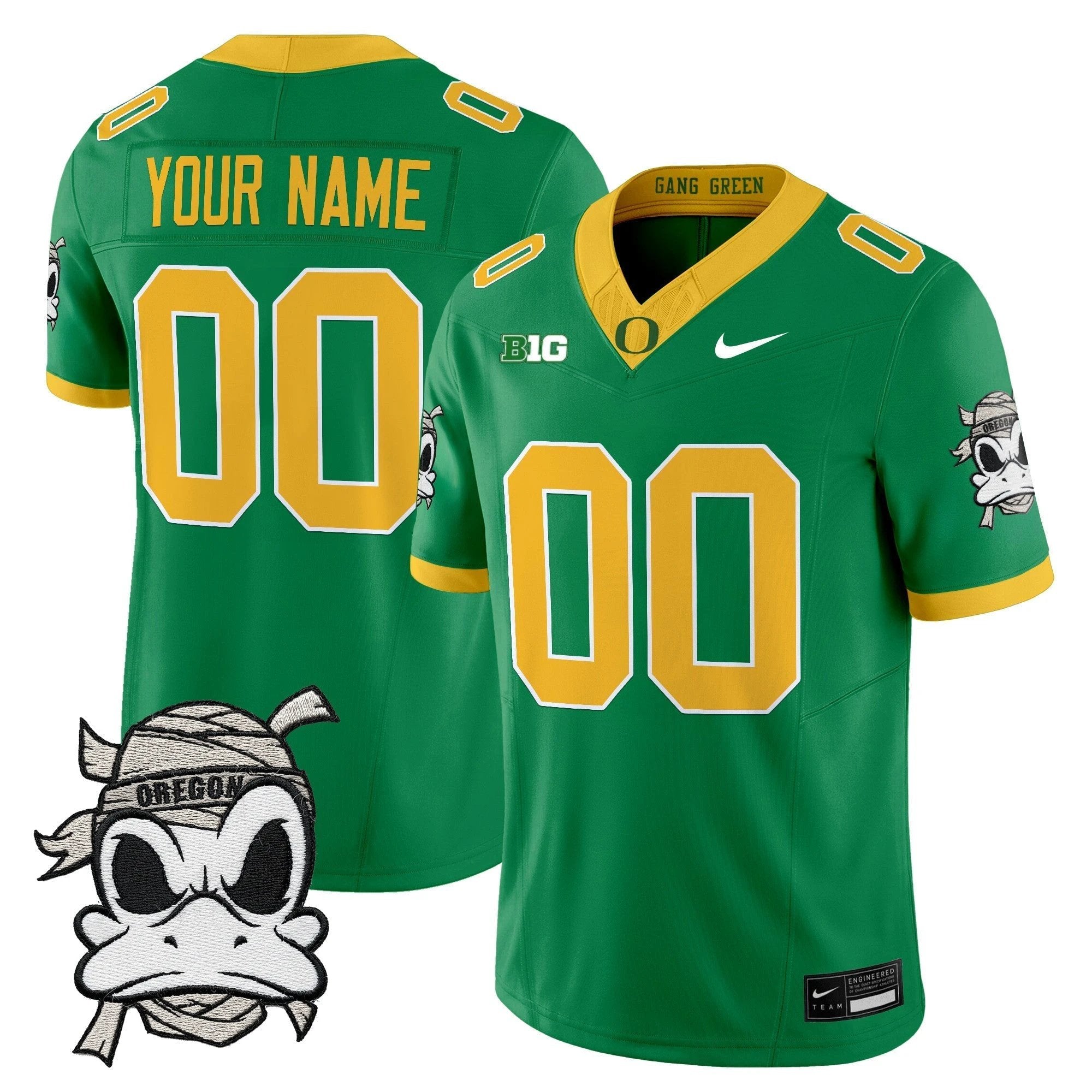 Oregon Ducks 2025 "Mummy Duck" Vapor Limited Custom Jersey - All Stitched by Oregon Ducks