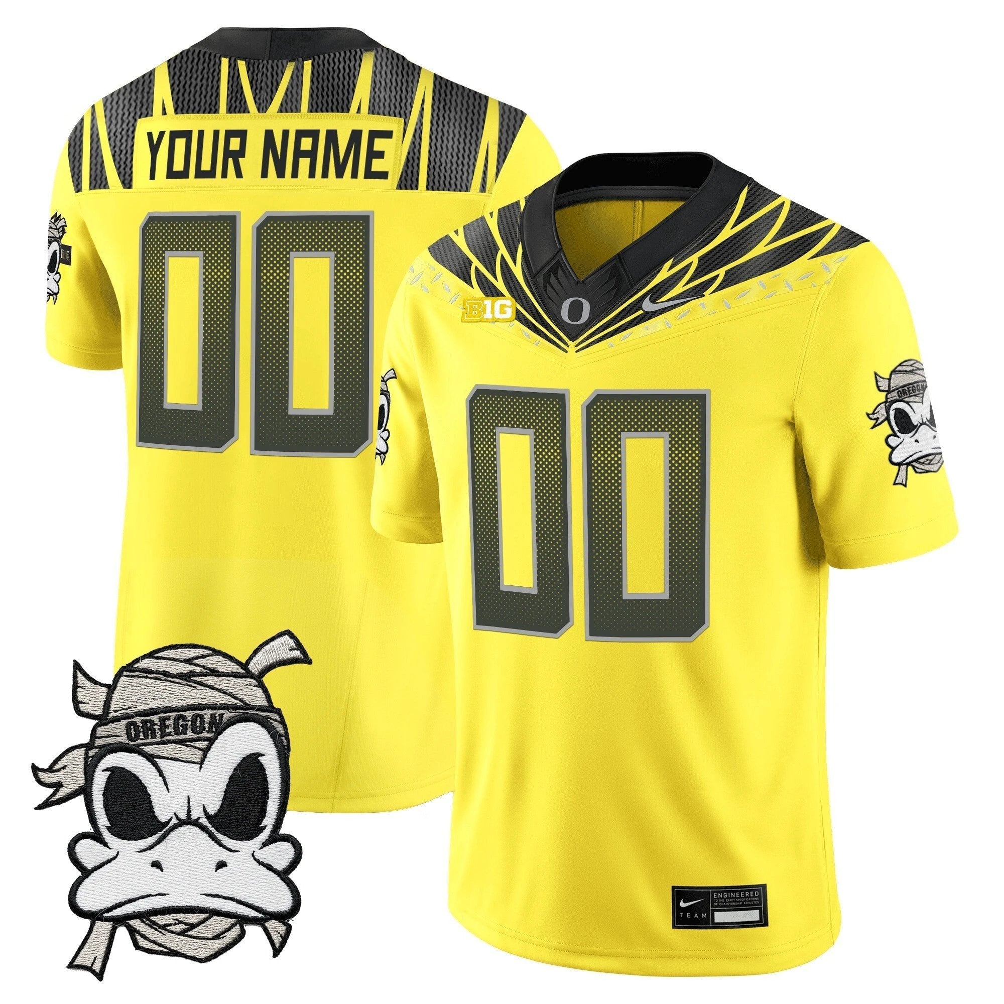 Oregon Ducks 2025 "Mummy Duck" Vapor Limited Custom Jersey - All Stitched by Oregon Ducks