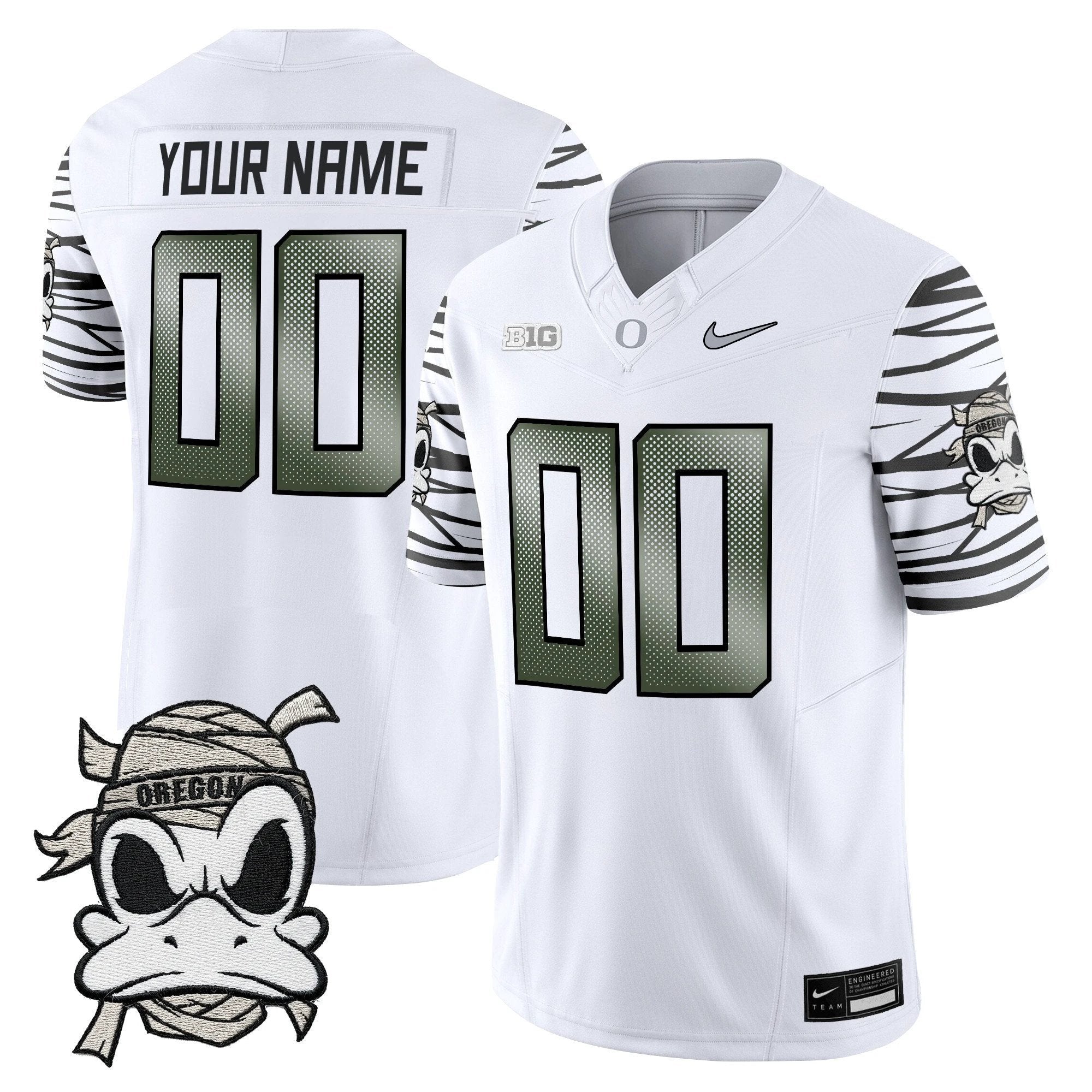 Oregon Ducks 2025 "Mummy Duck" Vapor Limited Custom Jersey V1 - All Stitched by Oregon Ducks