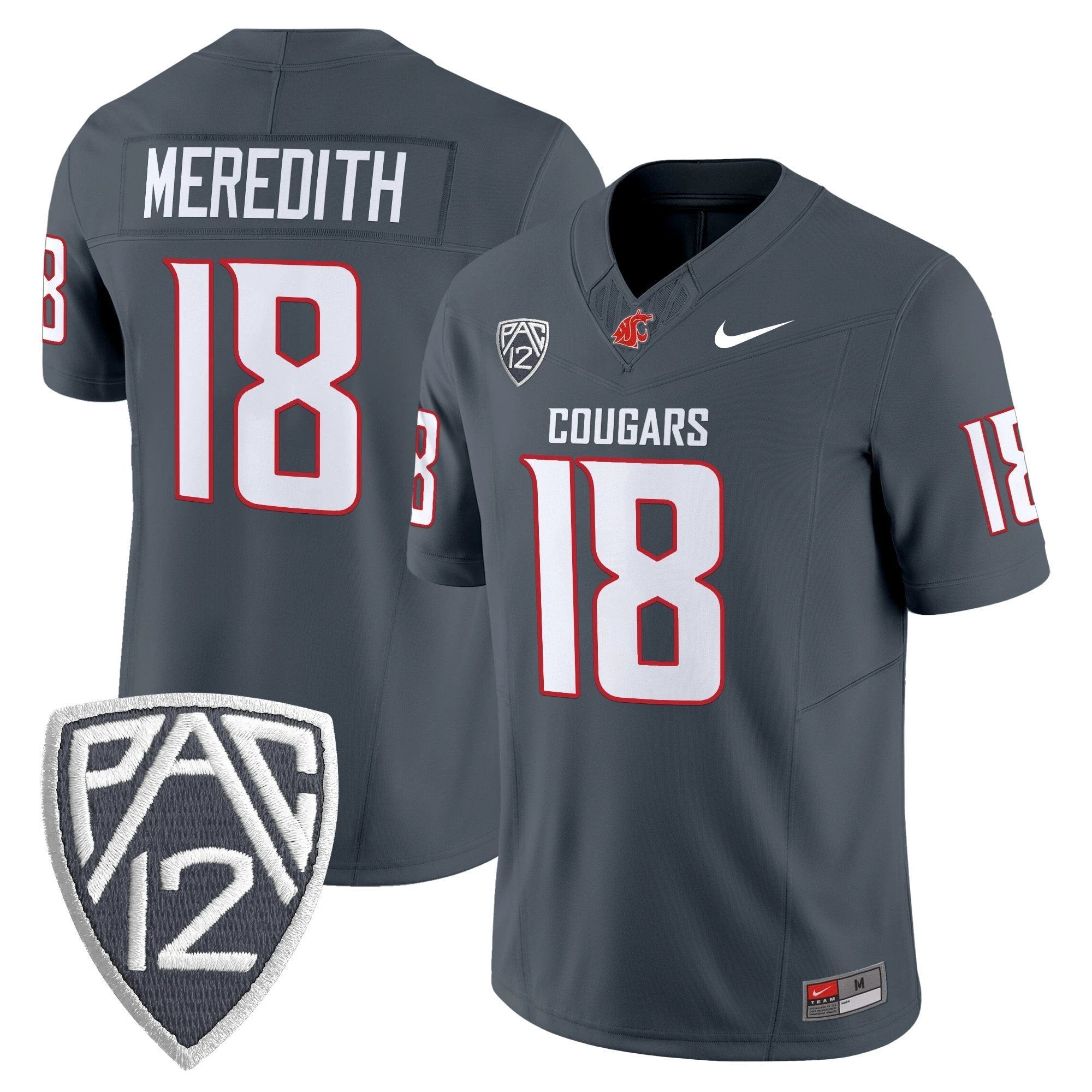 Washington State Cougars 2025 Vapor Limited Jersey V2 - All Stitched by Washington State Cougars