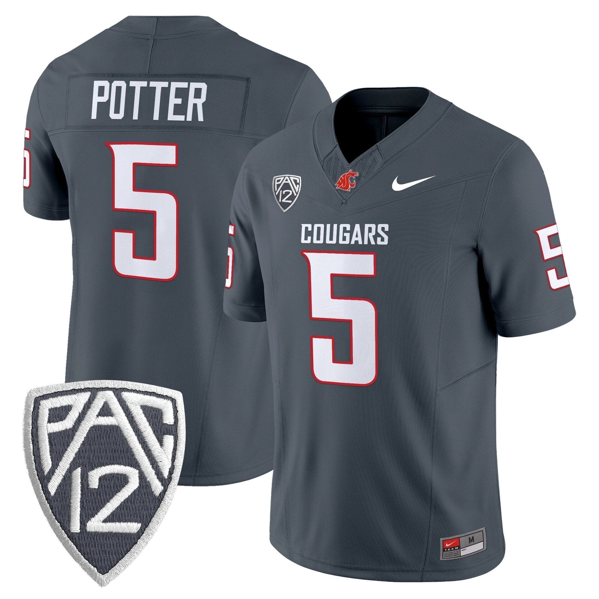 Washington State Cougars 2025 Vapor Limited Jersey V2 - All Stitched by Washington State Cougars