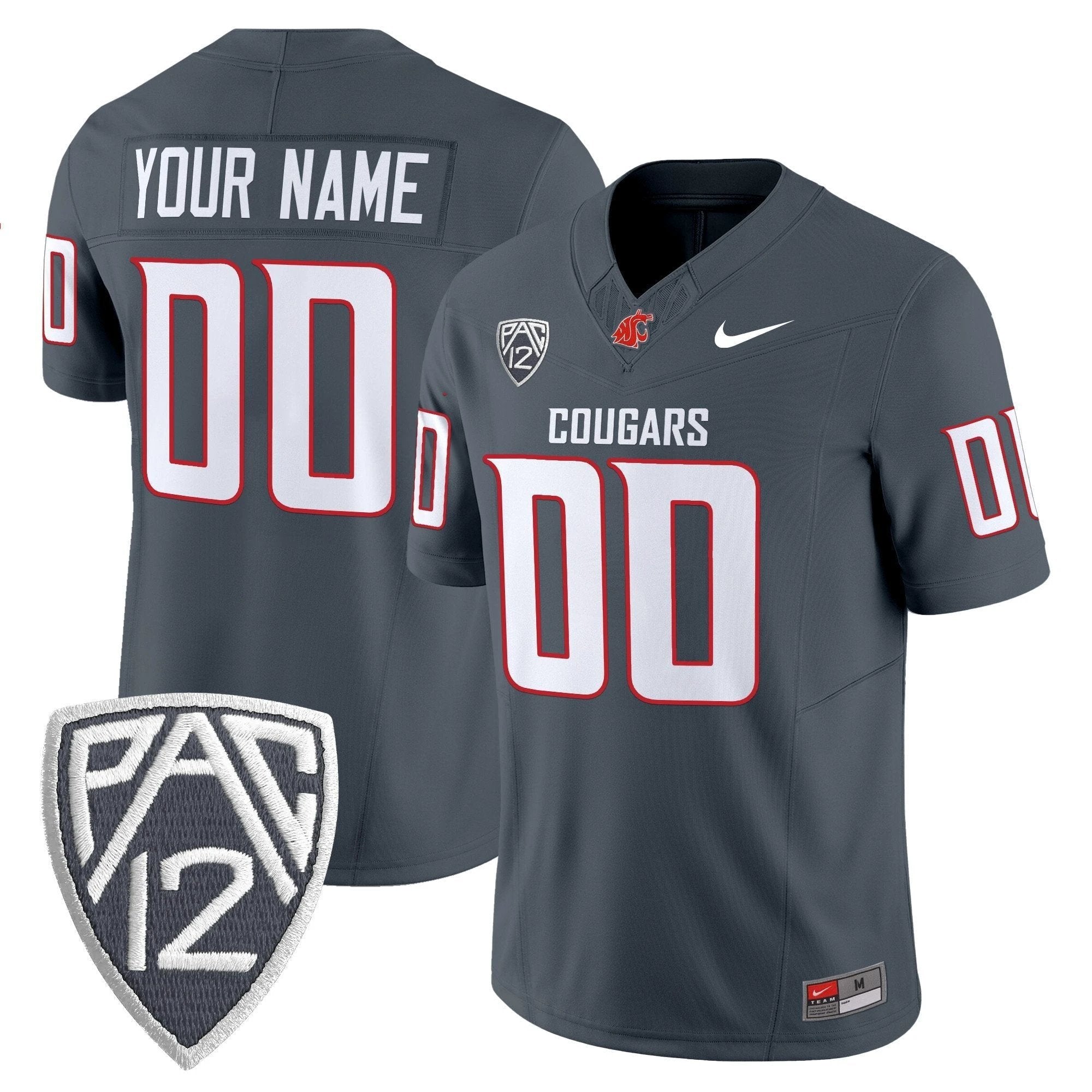 Washington State Cougars 2025 Vapor Limited Custom Jersey V2 - All Stitched by Washington State Cougars