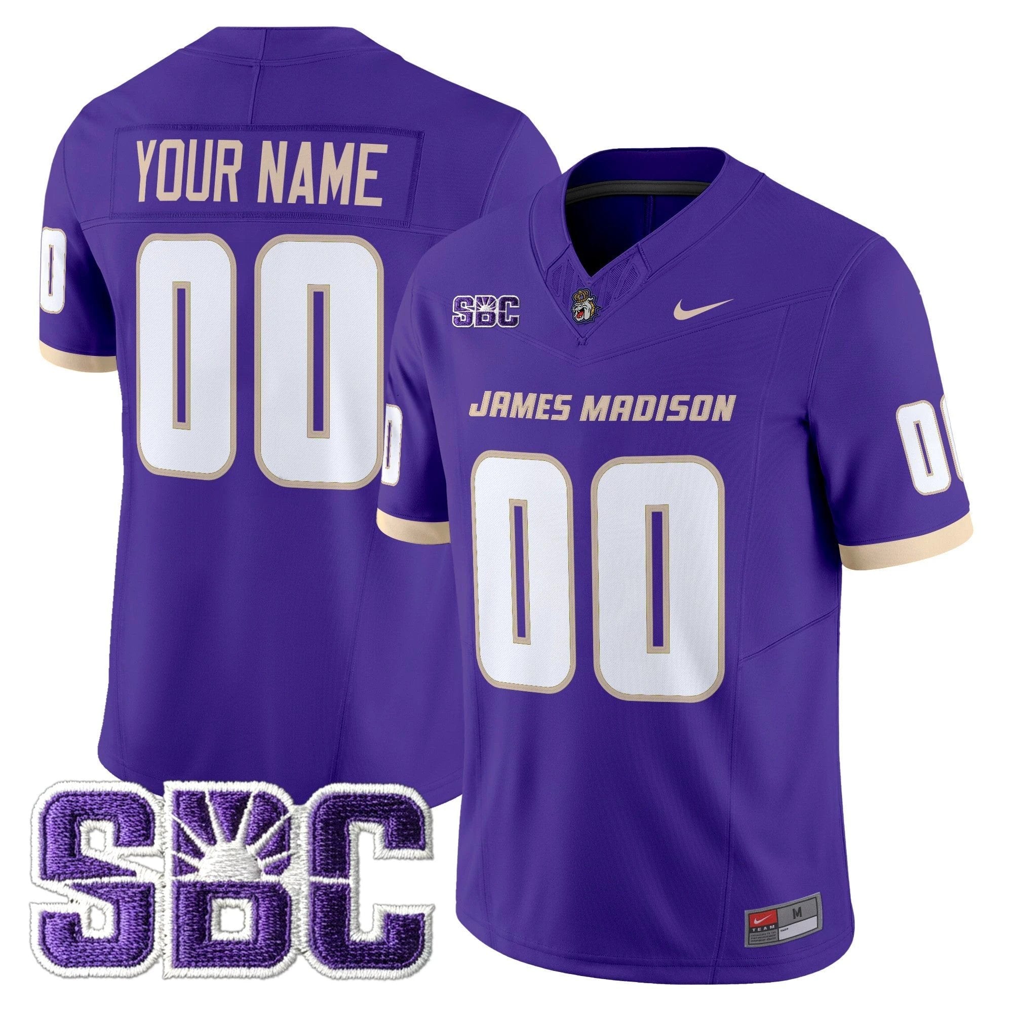 James Madison Dukes 2025 Vapor Limited Custom Jersey - All Stitched by bustlight