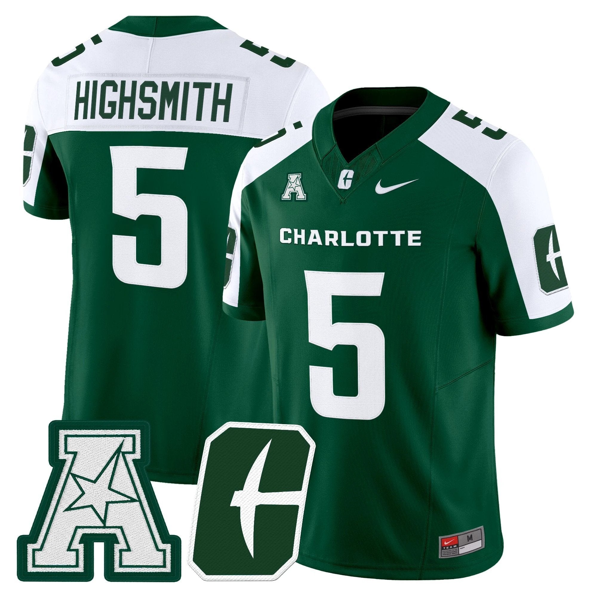 Men's Charlotte 49ers 2025 Vapor Limited Jersey - All Stitched by NCAA Football Sunday Nov 2