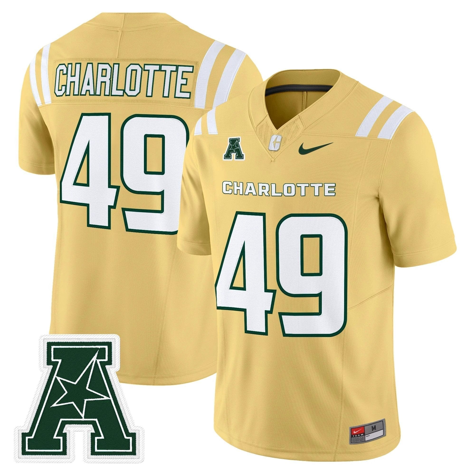 Men's Charlotte 49ers 2025 Vapor Limited Jersey - All Stitched by NCAA Football Sunday Nov 2