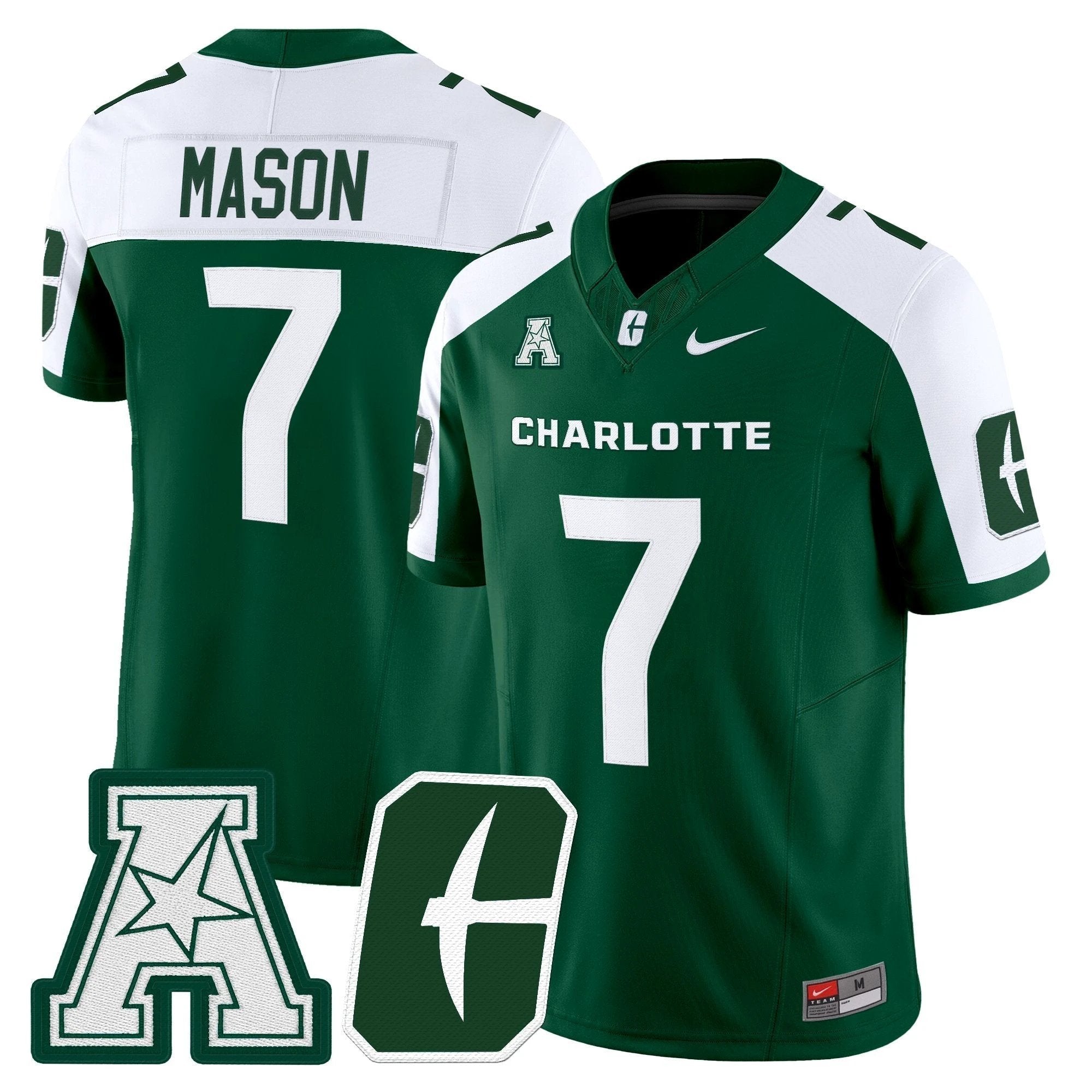 Men's Charlotte 49ers 2025 Vapor Limited Jersey - All Stitched by NCAA Football Sunday Nov 2