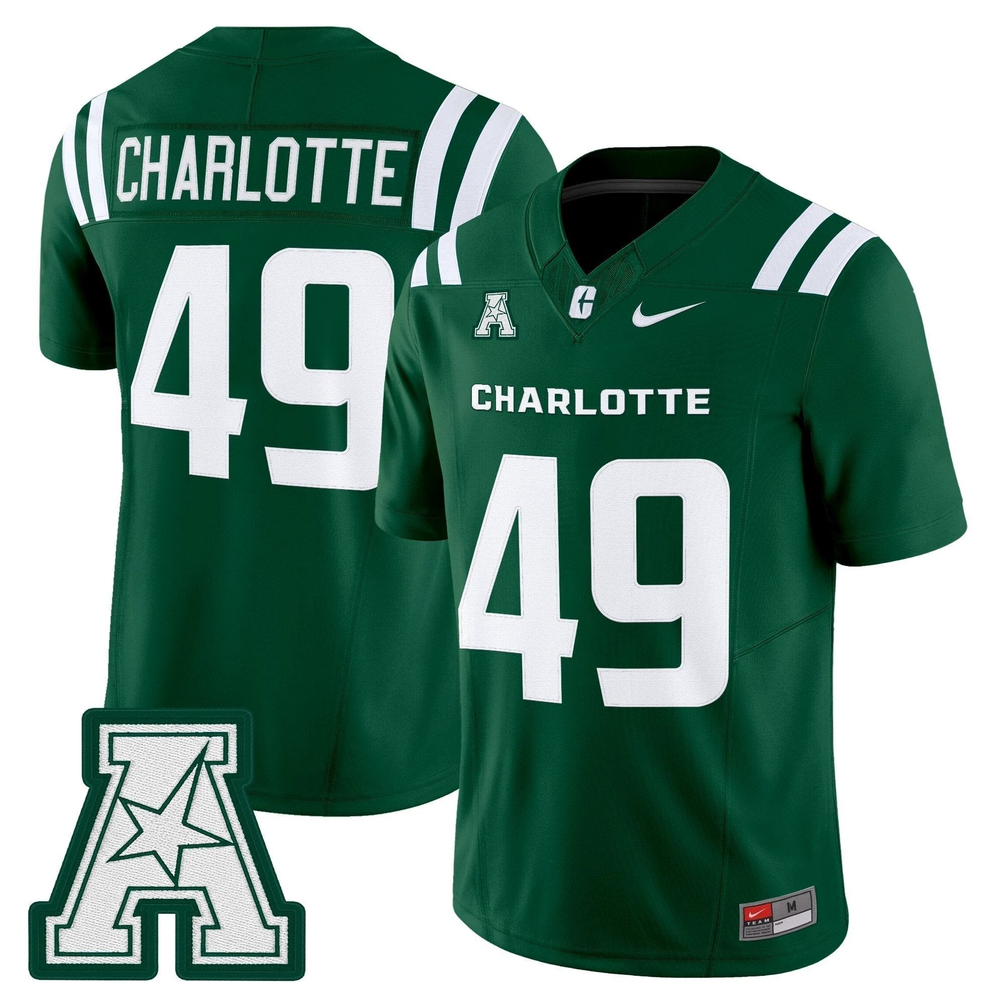Men's Charlotte 49ers 2025 Vapor Limited Jersey - All Stitched by NCAA Football Sunday Nov 2