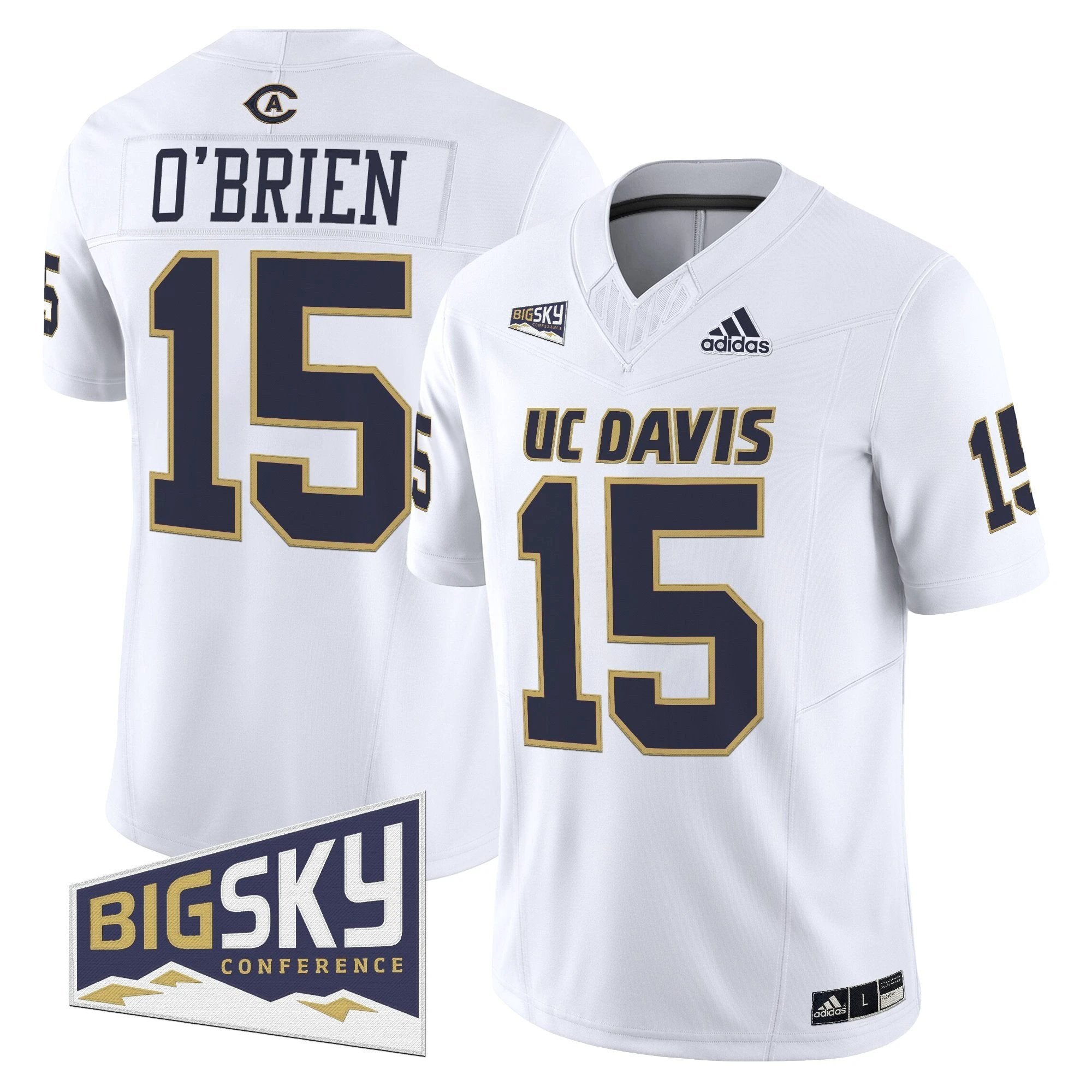 Men's UC Davis Aggies 2025 'Lake Tahoe Patch' Vapor Limited Jersey - All Stitched by NCAA Football Sunday Nov 2