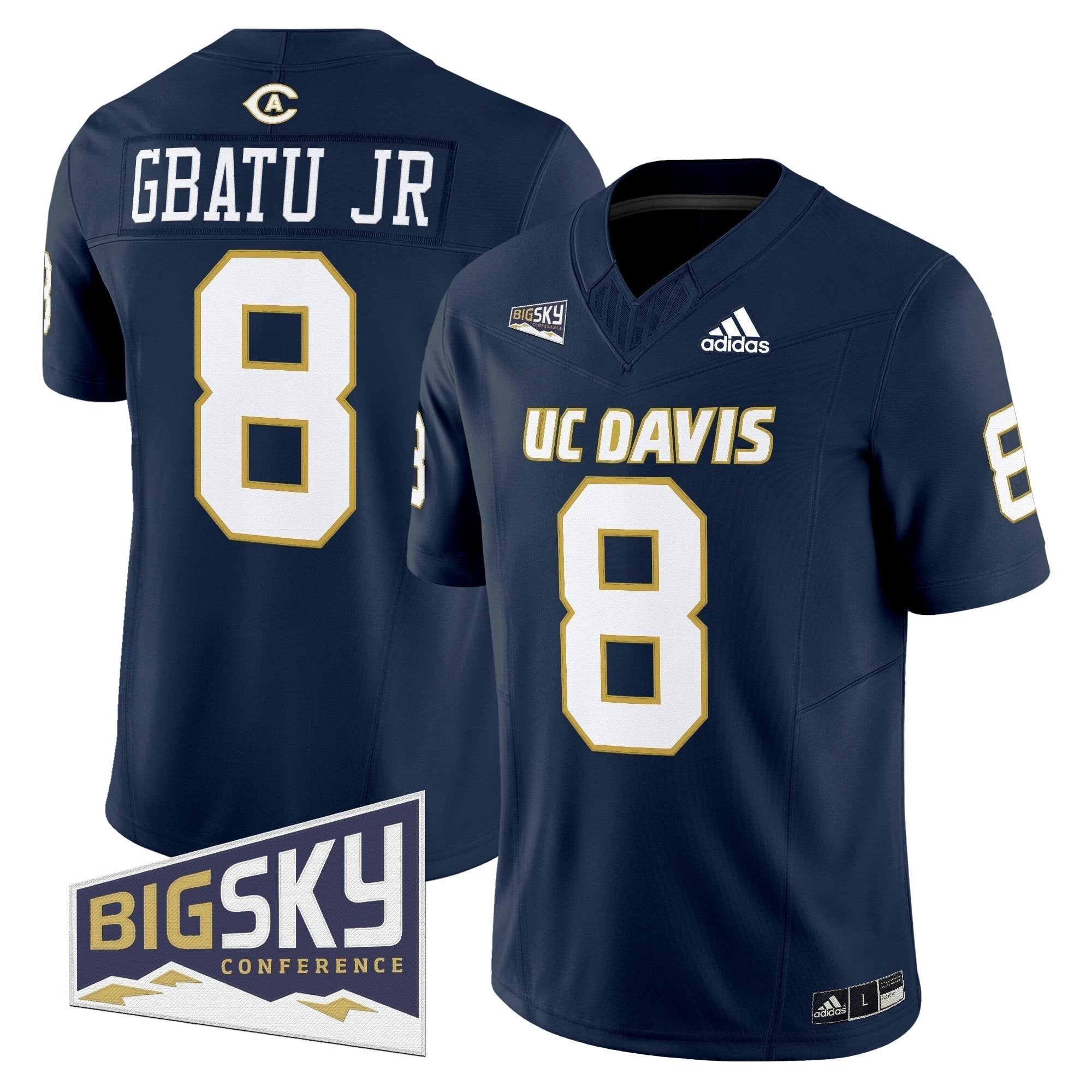 Men's UC Davis Aggies 2025 'Lake Tahoe Patch' Vapor Limited Jersey - All Stitched by NCAA Football Sunday Nov 2