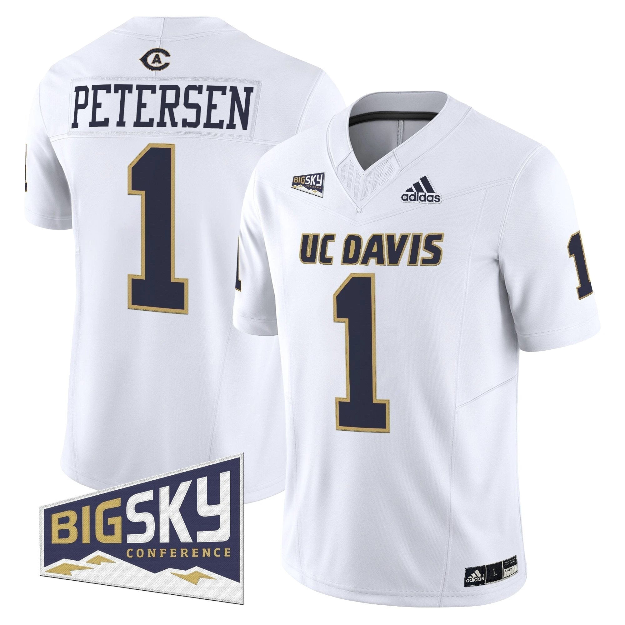 Men's UC Davis Aggies 2025 'Lake Tahoe Patch' Vapor Limited Jersey - All Stitched by NCAA Football Sunday Nov 2