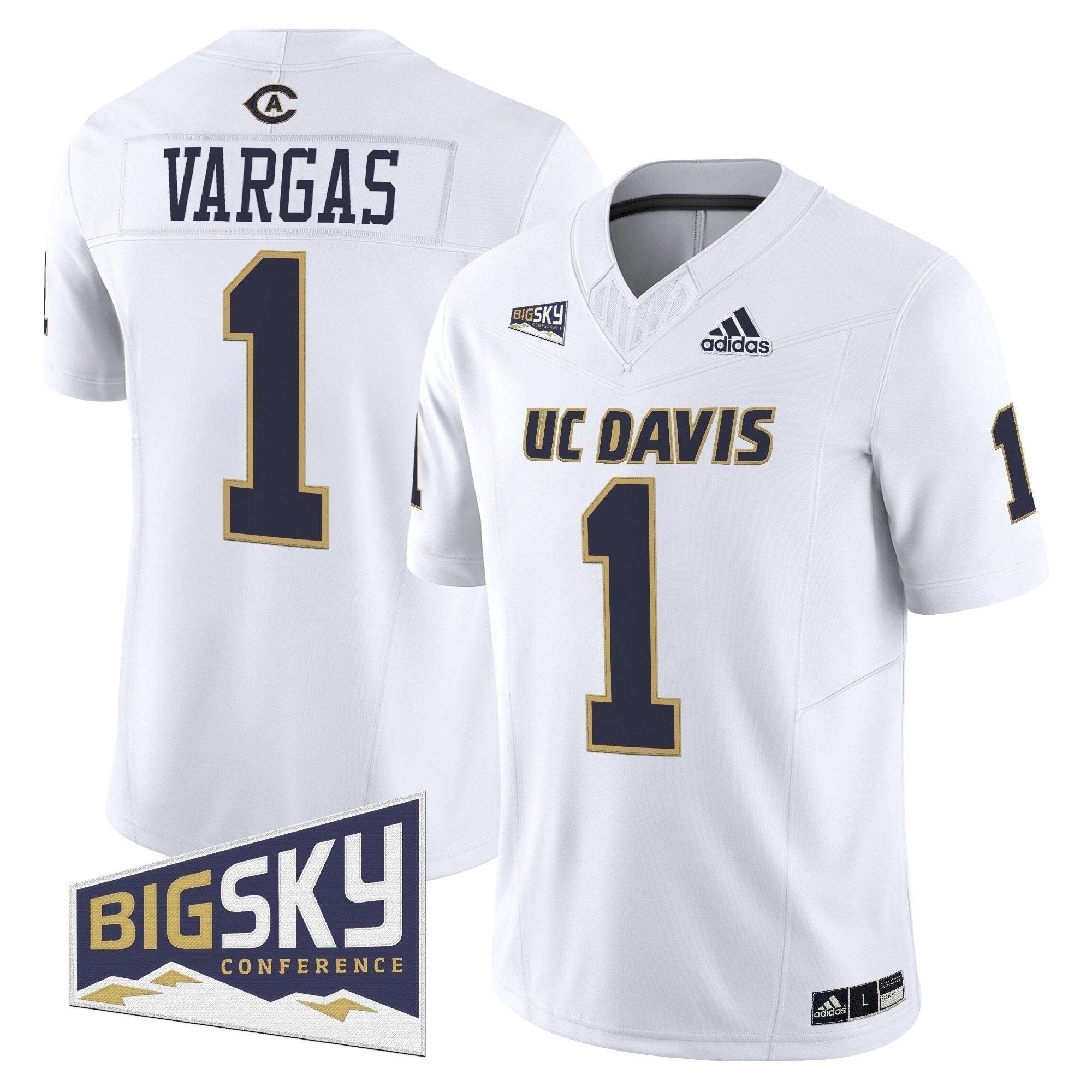 Men's UC Davis Aggies 2025 'Lake Tahoe Patch' Vapor Limited Jersey - All Stitched by NCAA Football Sunday Nov 2