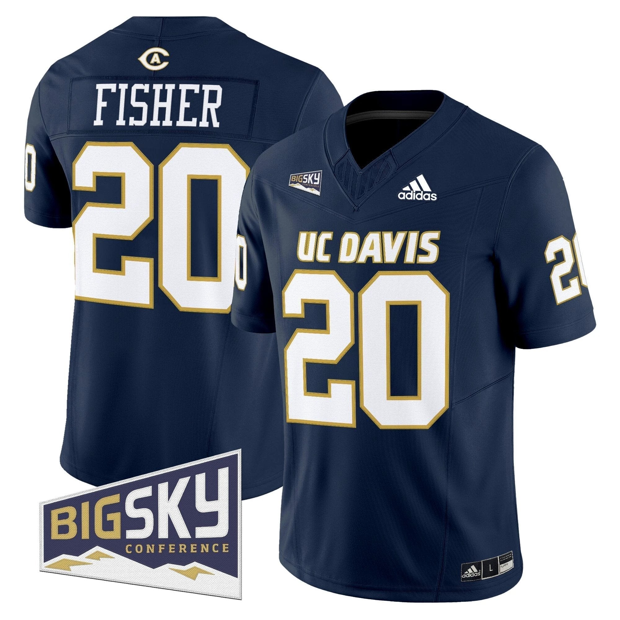 Men's UC Davis Aggies 2025 'Lake Tahoe Patch' Vapor Limited Jersey - All Stitched by NCAA Football Sunday Nov 2