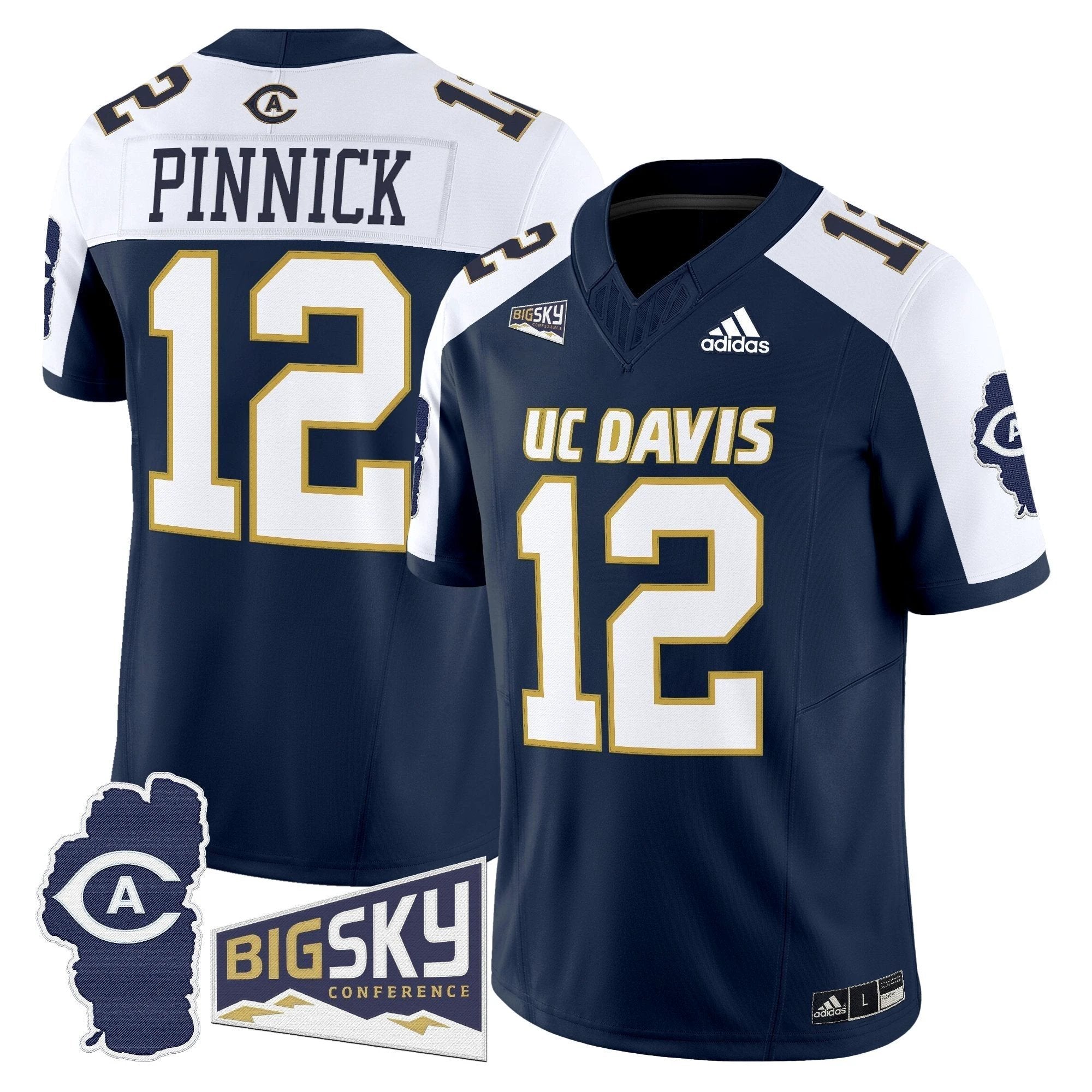 Men's UC Davis Aggies 2025 'Lake Tahoe Patch' Vapor Limited Jersey - All Stitched by NCAA Football Sunday Nov 2