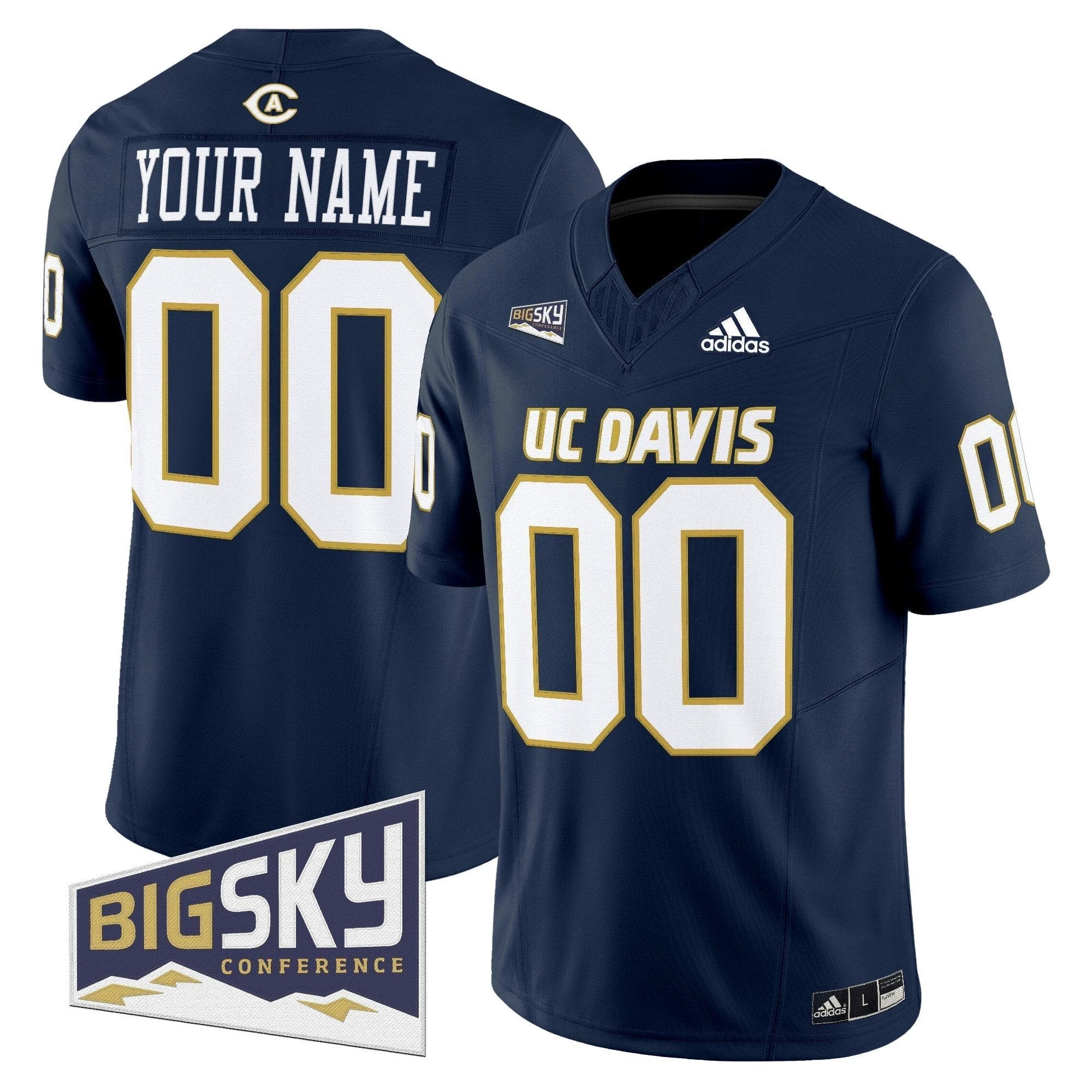 UC Davis Aggies 2025 'Lake Tahoe Patch' Vapor Limited Custom Jersey - All Stitched by NCAA Football Sunday Nov 2