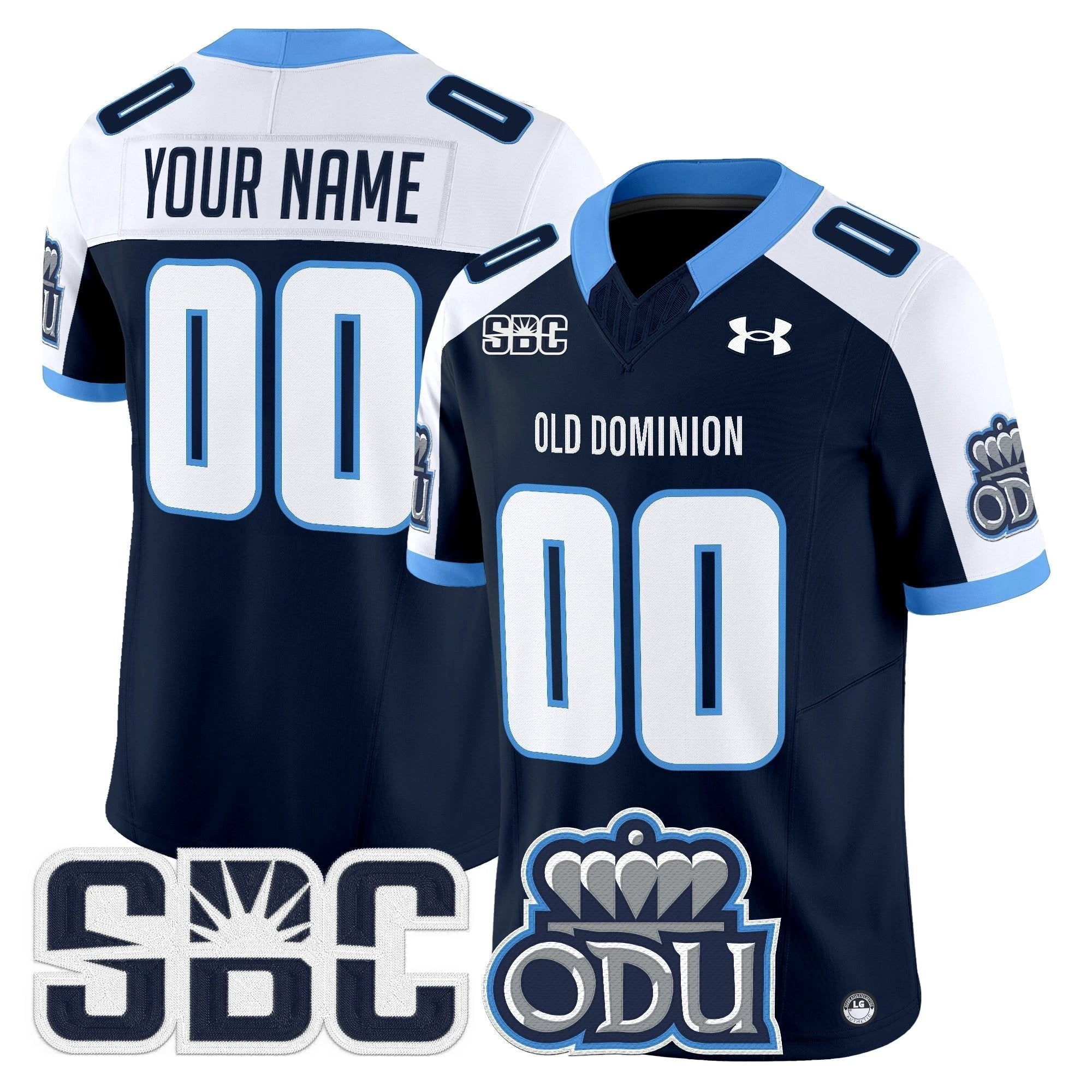 Old Dominion Monarchs 2025 Vapor Limited Custom Jersey - All Stitched by Old Dominion Monarchs