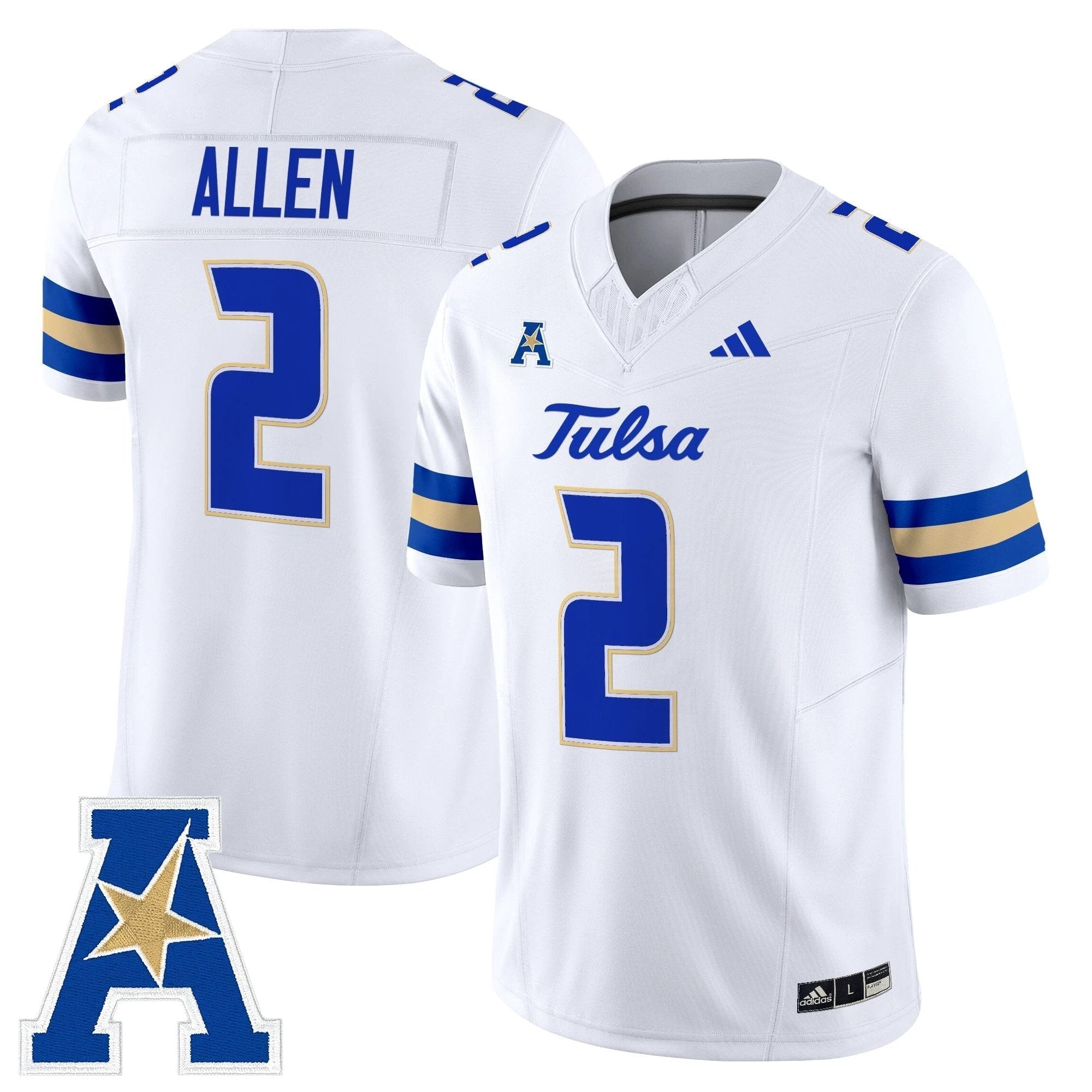 Tulsa Golden Hurricane 2025 Vapor Limited Jersey - All Stitched by Tulsa Golden Hurricane