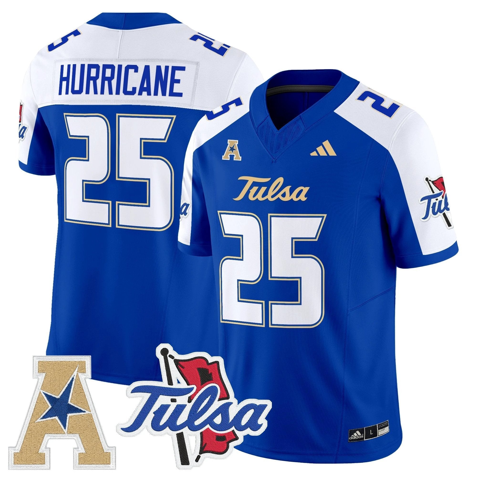 Tulsa Golden Hurricane 2025 Vapor Limited Jersey - All Stitched by Tulsa Golden Hurricane