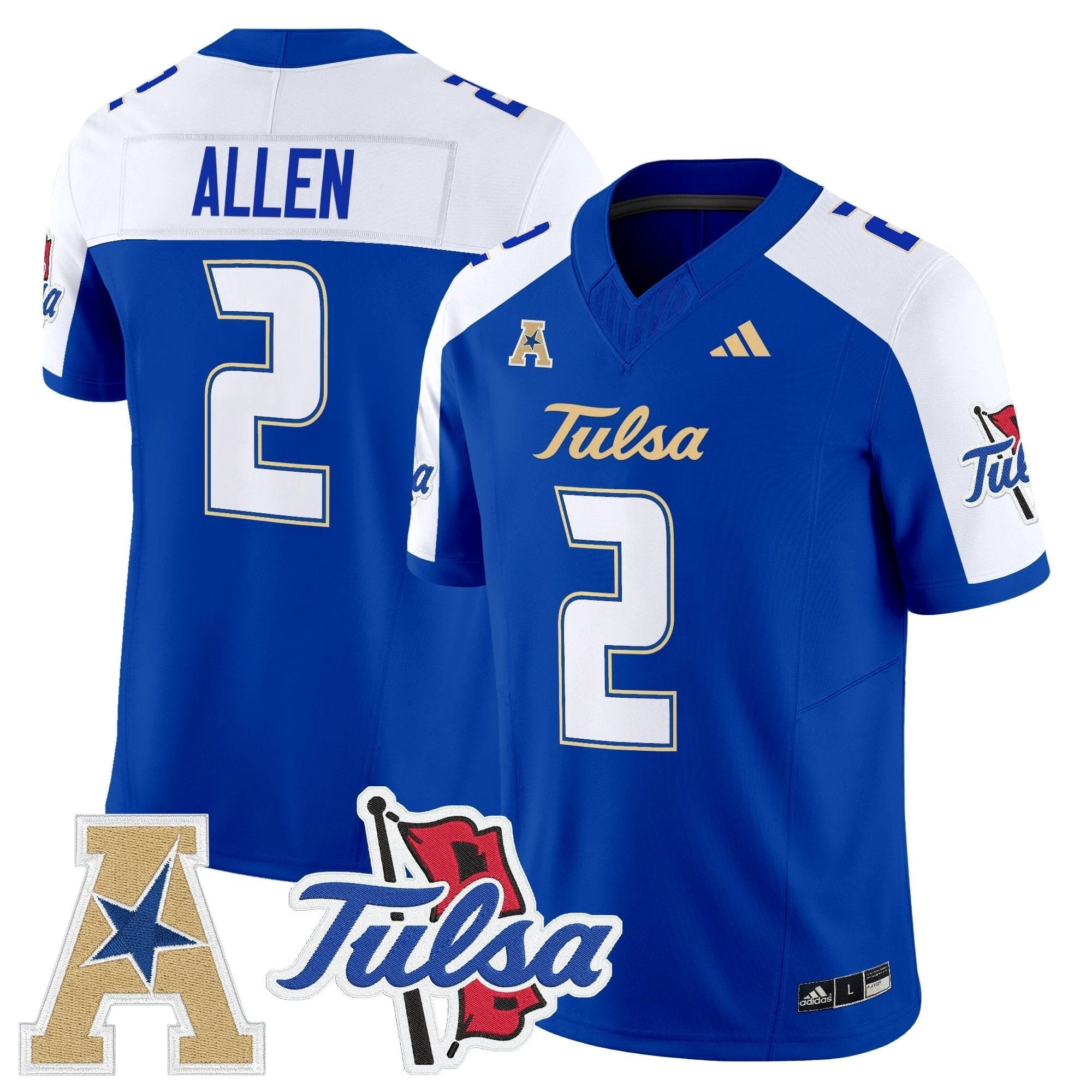 Tulsa Golden Hurricane 2025 Vapor Limited Jersey - All Stitched by Tulsa Golden Hurricane