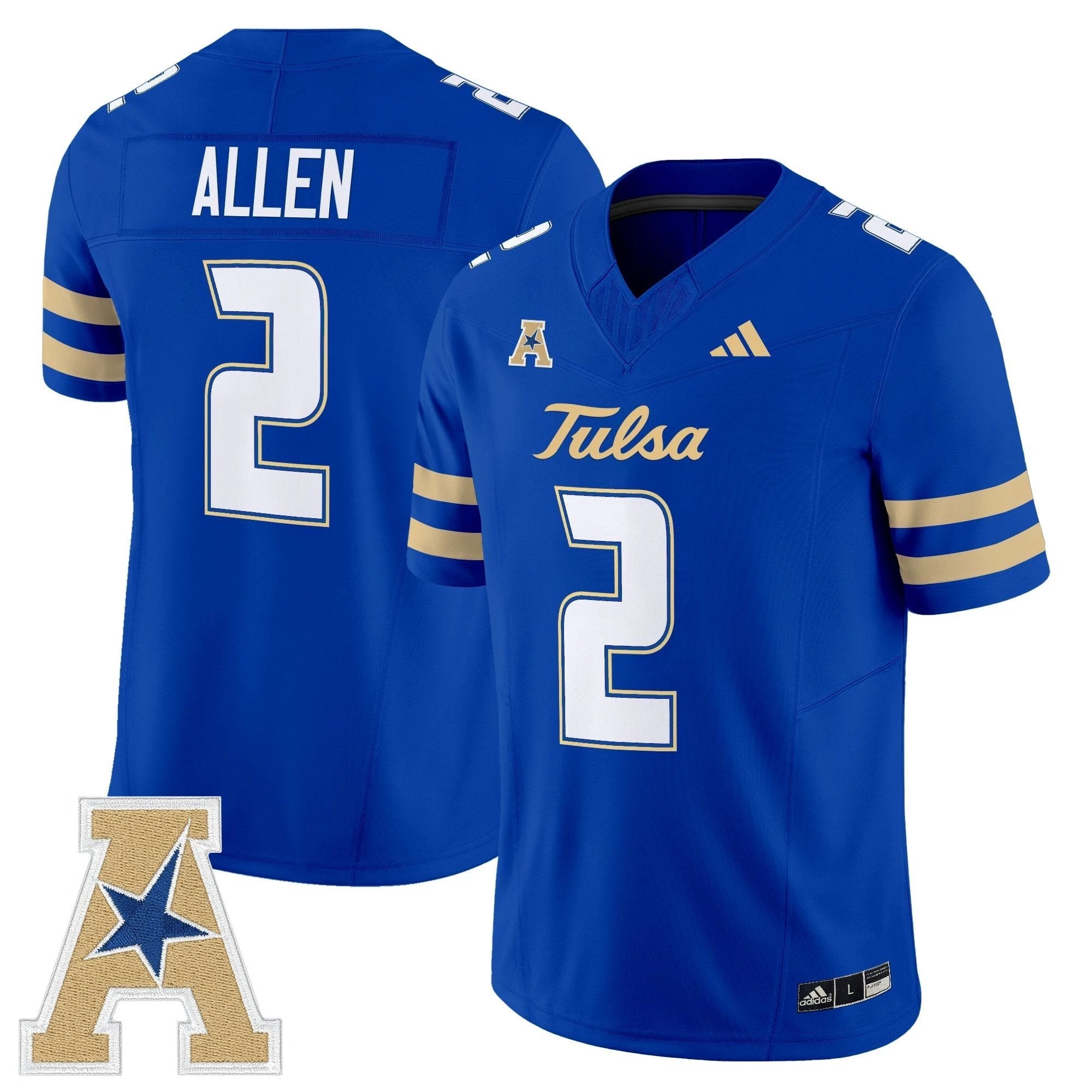 Tulsa Golden Hurricane 2025 Vapor Limited Jersey - All Stitched by Tulsa Golden Hurricane