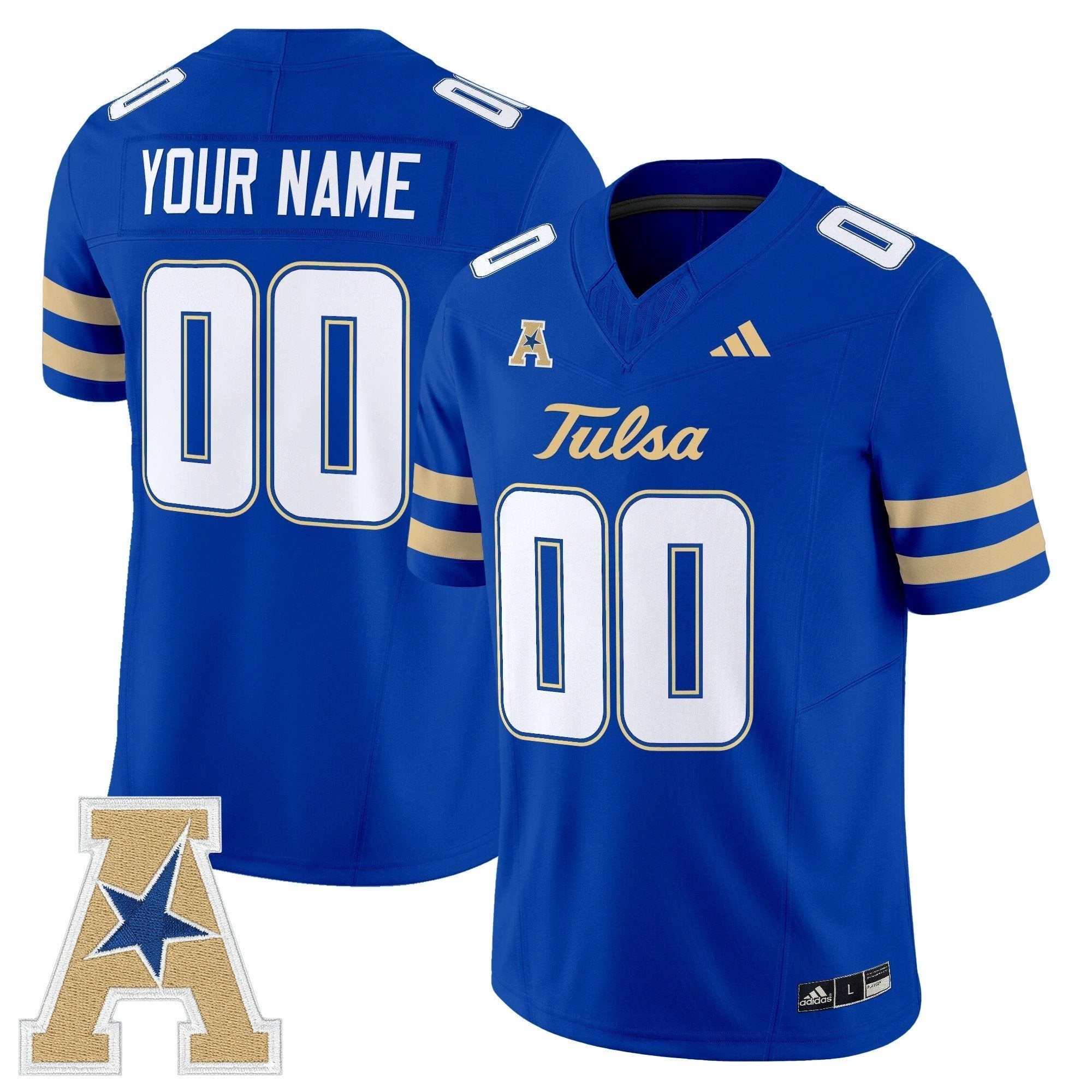 Tulsa Golden Hurricane 2025 Vapor Limited Custom Jersey - All Stitched by Tulsa Golden Hurricane