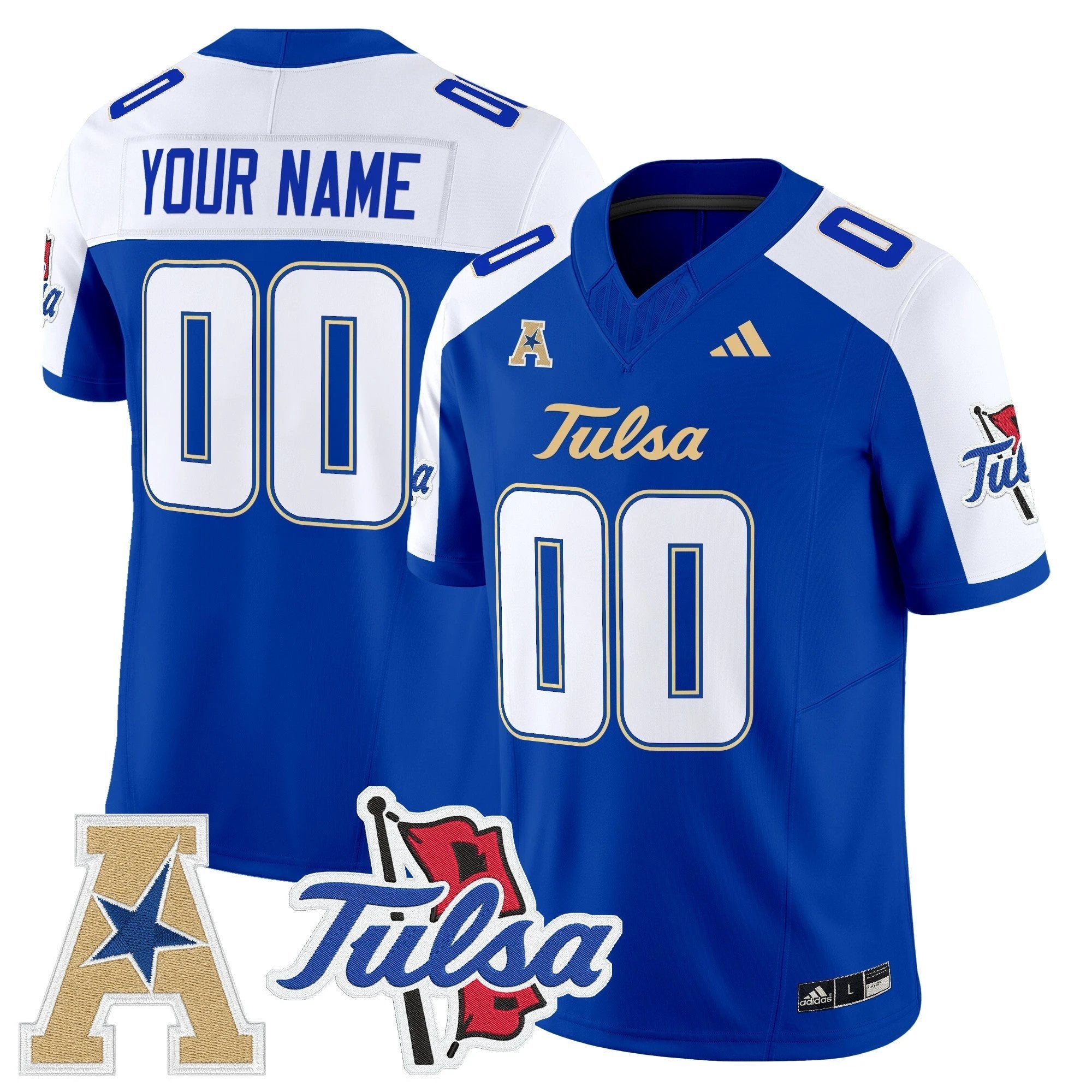 Tulsa Golden Hurricane 2025 Vapor Limited Custom Jersey - All Stitched by Tulsa Golden Hurricane