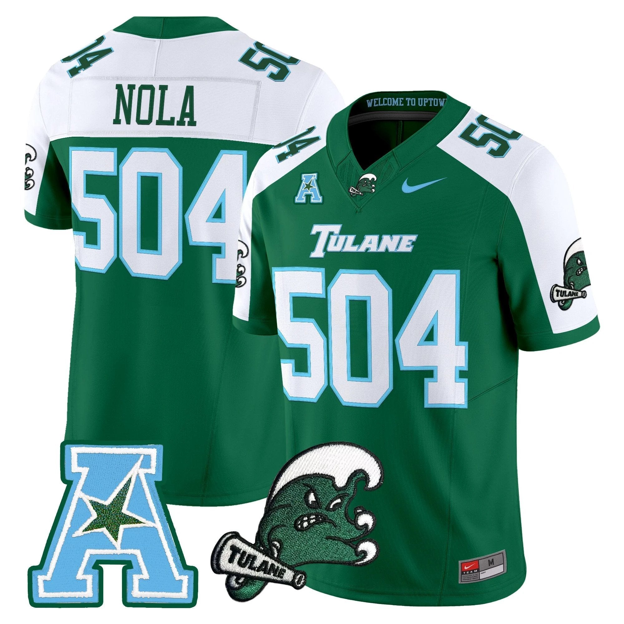 Tulane Green Wave 2025 Vapor Limited Jersey - All Stitched by Tulane Green Wave