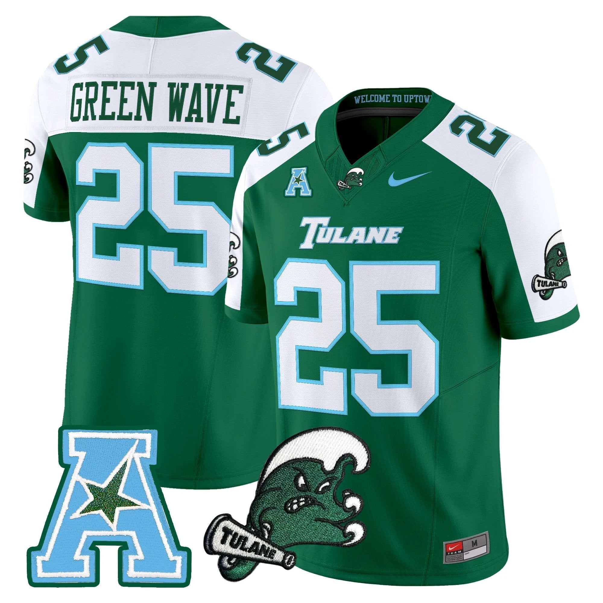 Tulane Green Wave 2025 Vapor Limited Jersey - All Stitched by Tulane Green Wave