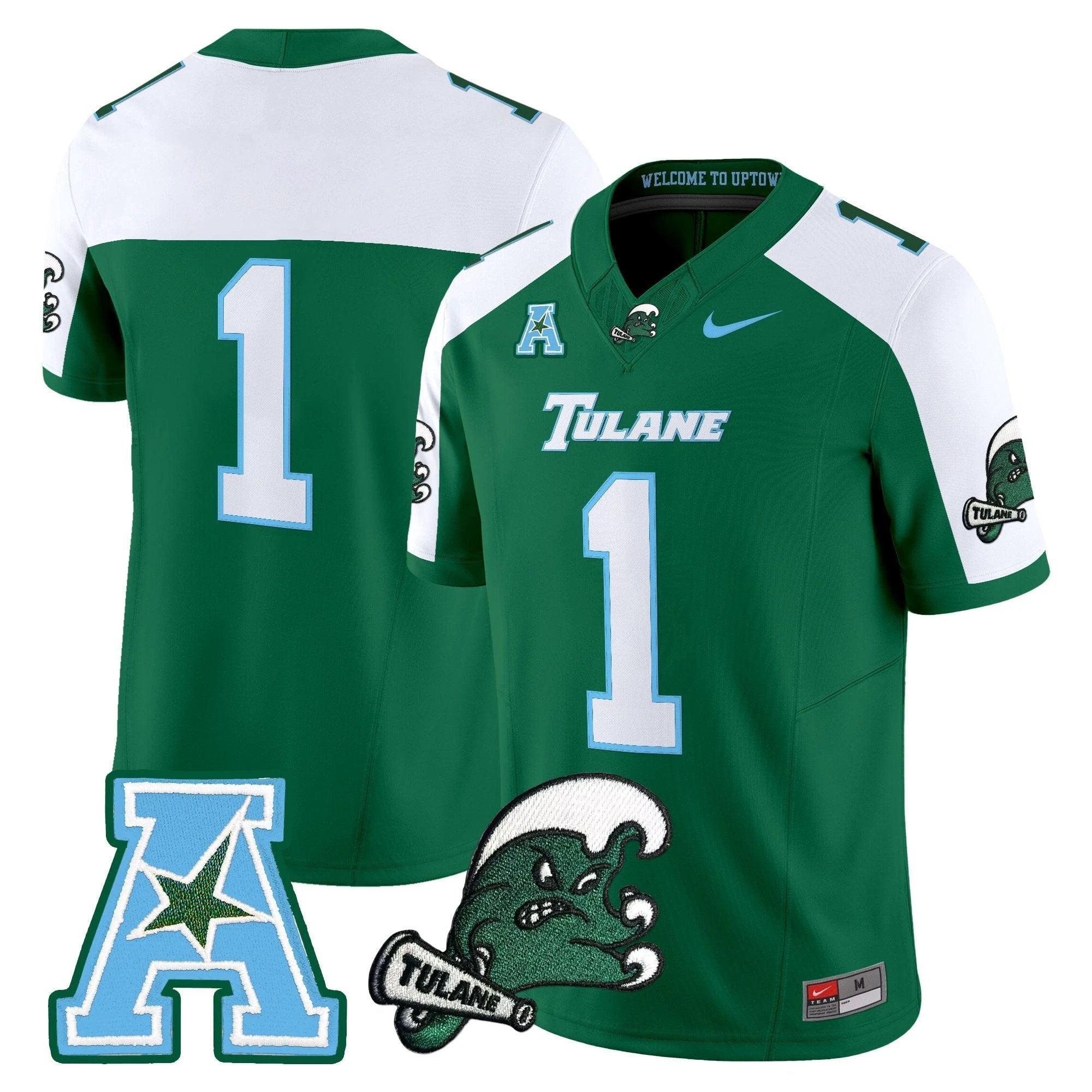 Tulane Green Wave 2025 Vapor Limited Jersey - All Stitched by Tulane Green Wave