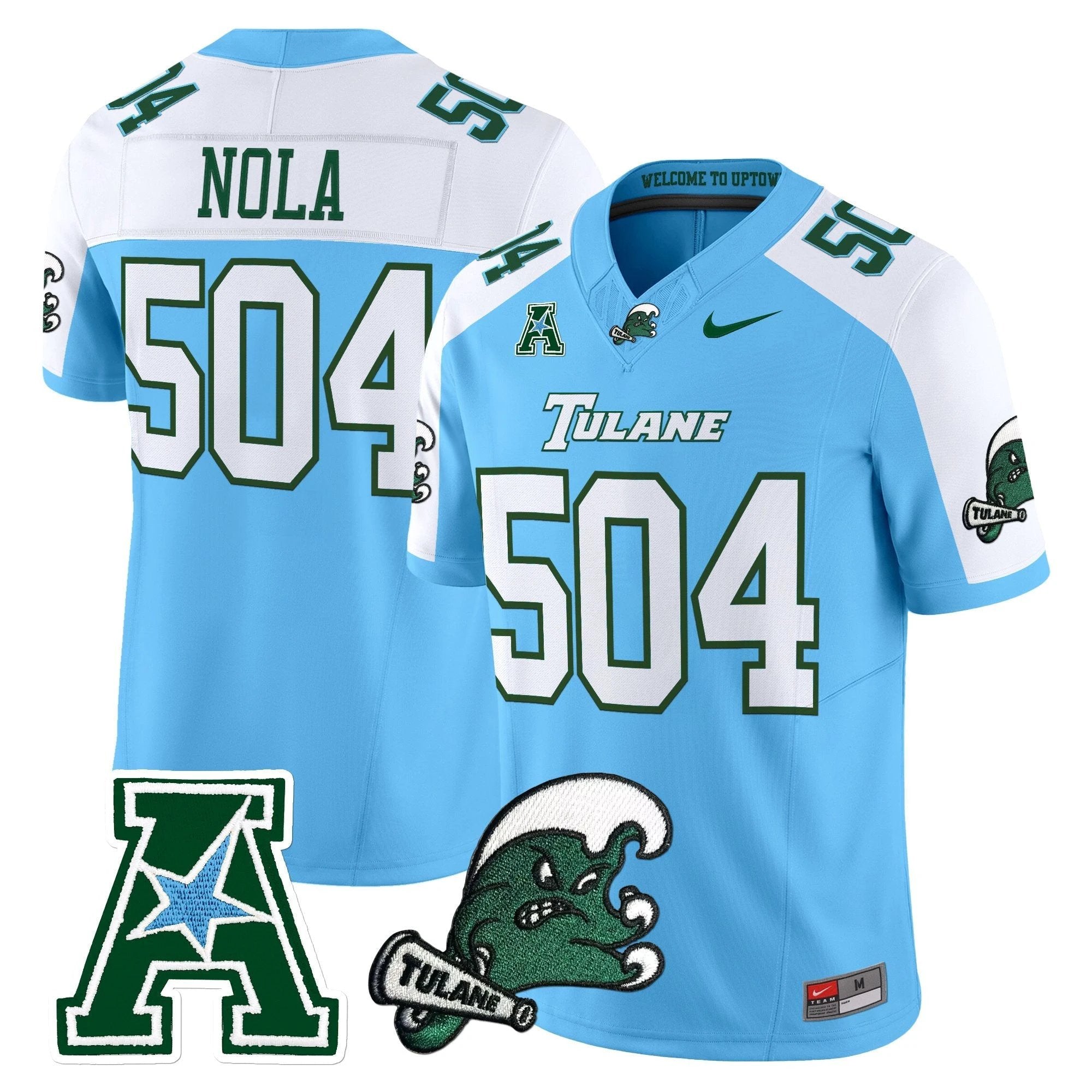 Tulane Green Wave 2025 Vapor Limited Jersey - All Stitched by Tulane Green Wave