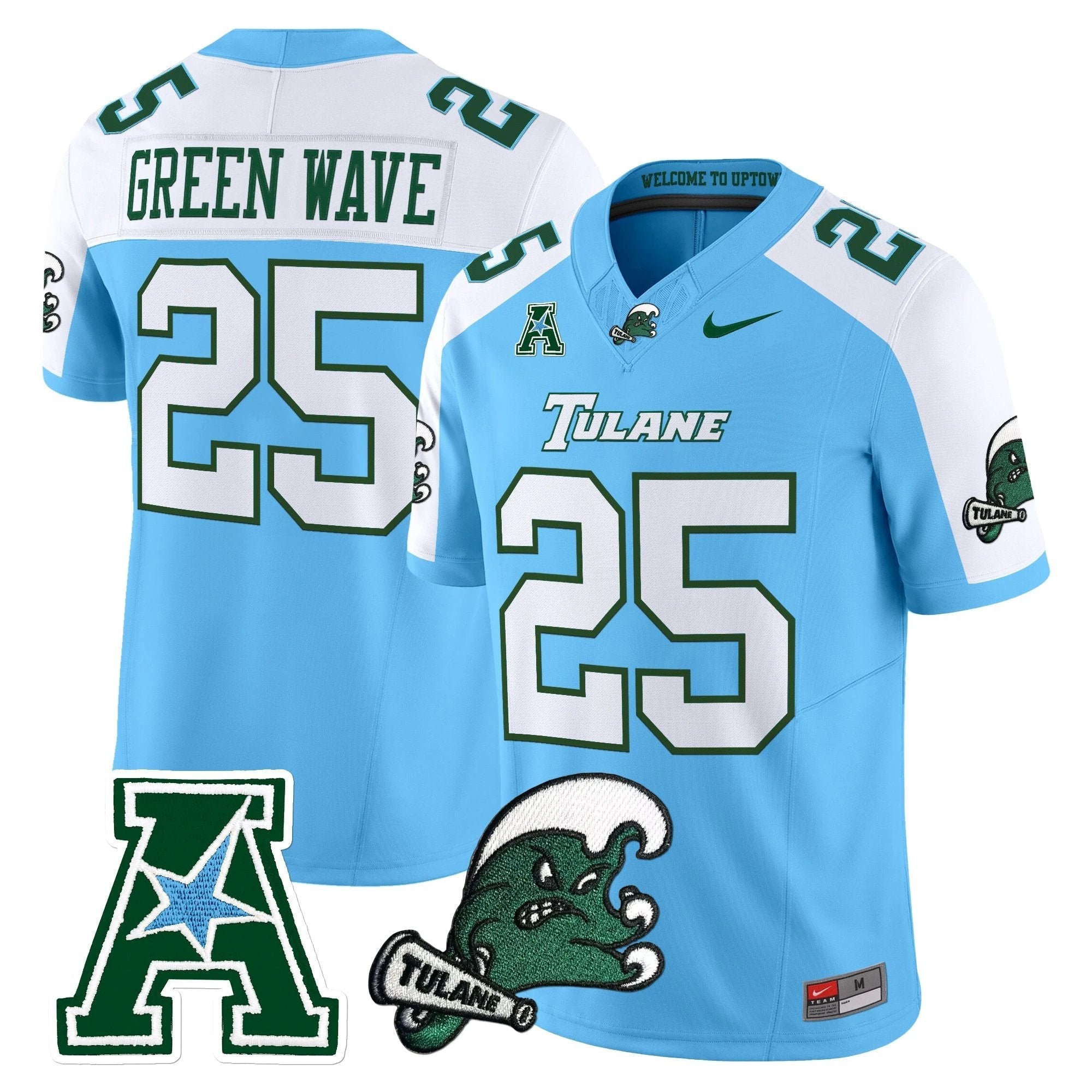 Tulane Green Wave 2025 Vapor Limited Jersey - All Stitched by Tulane Green Wave