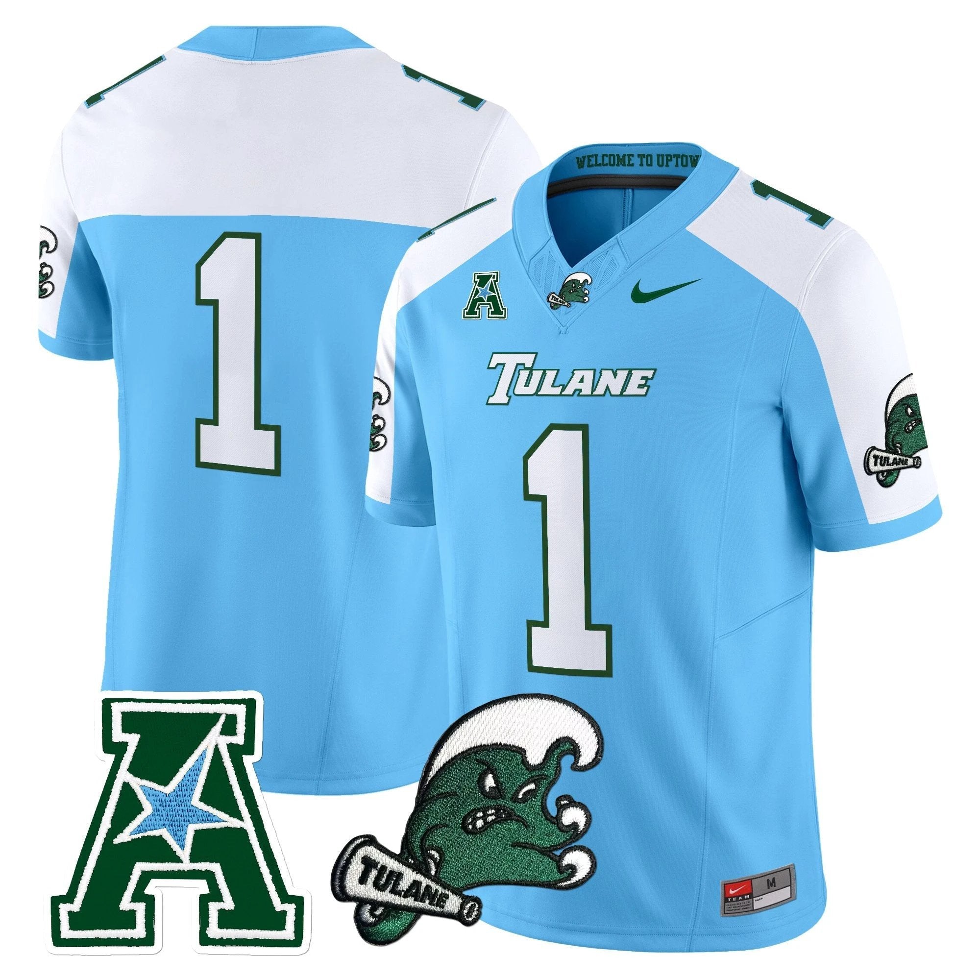 Tulane Green Wave 2025 Vapor Limited Jersey - All Stitched by Tulane Green Wave