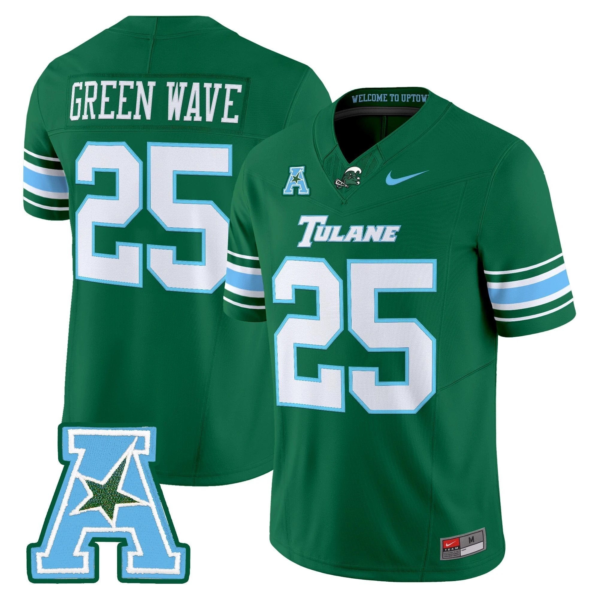 Tulane Green Wave 2025 Vapor Limited Jersey - All Stitched by Tulane Green Wave