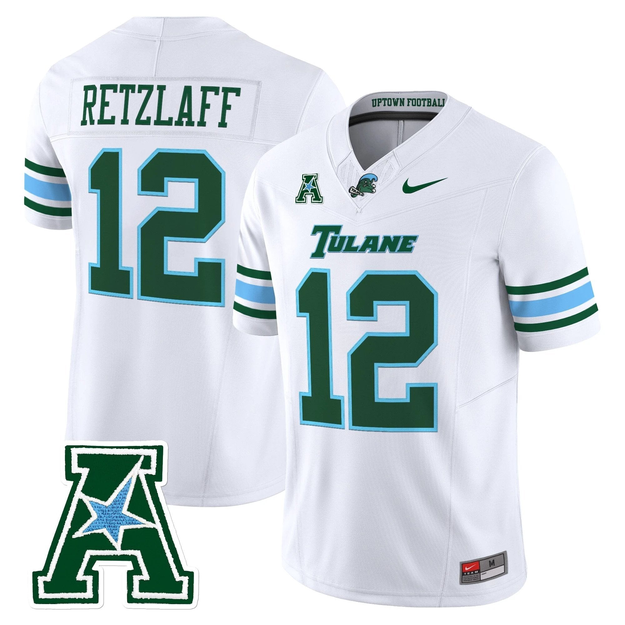 Tulane Green Wave 2025 Vapor Limited Jersey - All Stitched by Tulane Green Wave