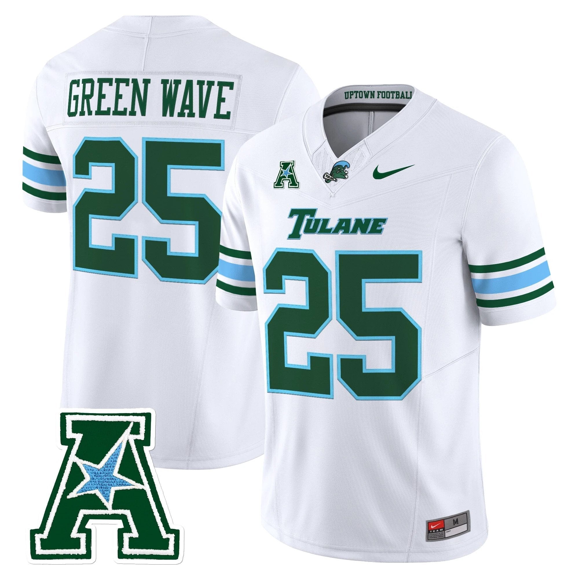 Tulane Green Wave 2025 Vapor Limited Jersey - All Stitched by Tulane Green Wave