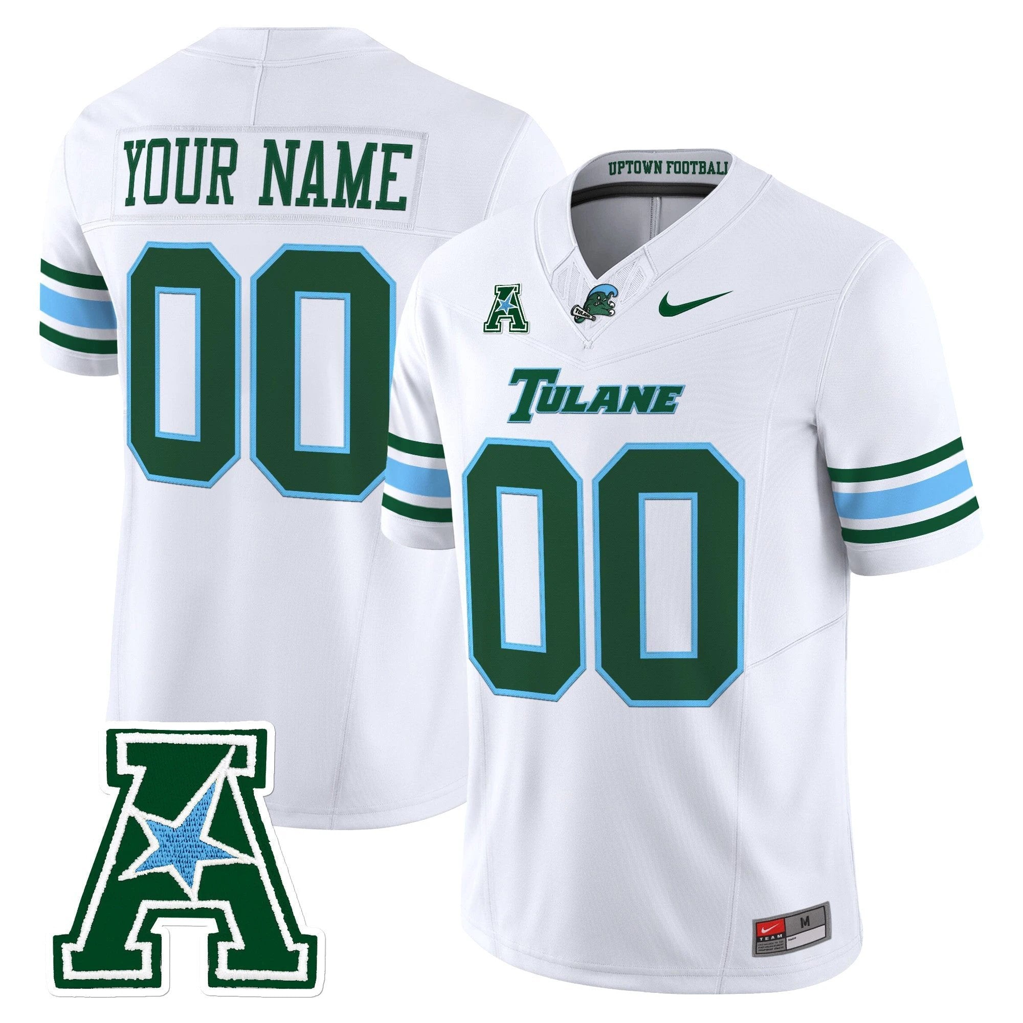 Tulane Green Wave 2025 Vapor Limited Custom Jersey - All Stitched by Tulane Green Wave