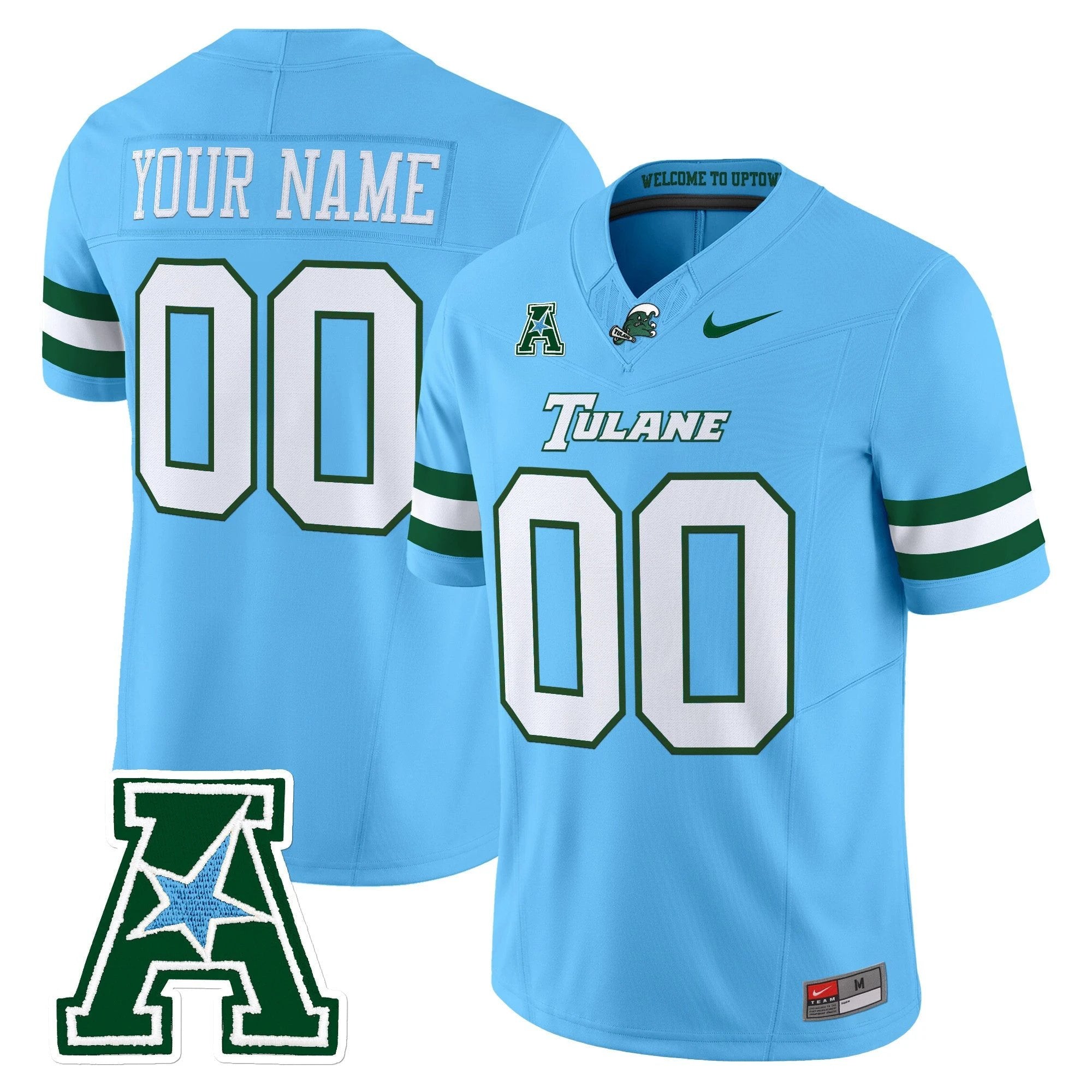 Tulane Green Wave 2025 Vapor Limited Custom Jersey - All Stitched by Tulane Green Wave