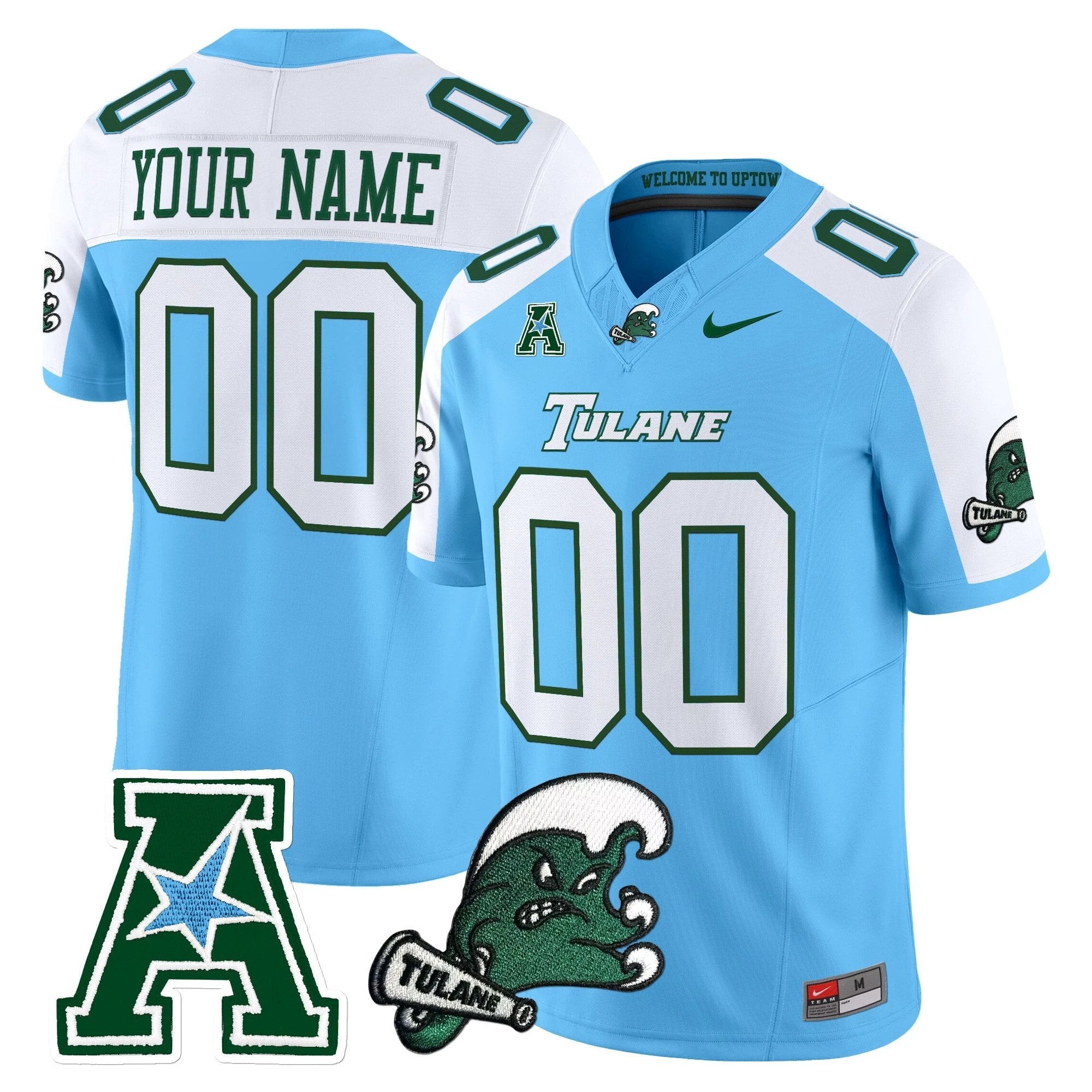 Tulane Green Wave 2025 Vapor Limited Custom Jersey - All Stitched by Tulane Green Wave