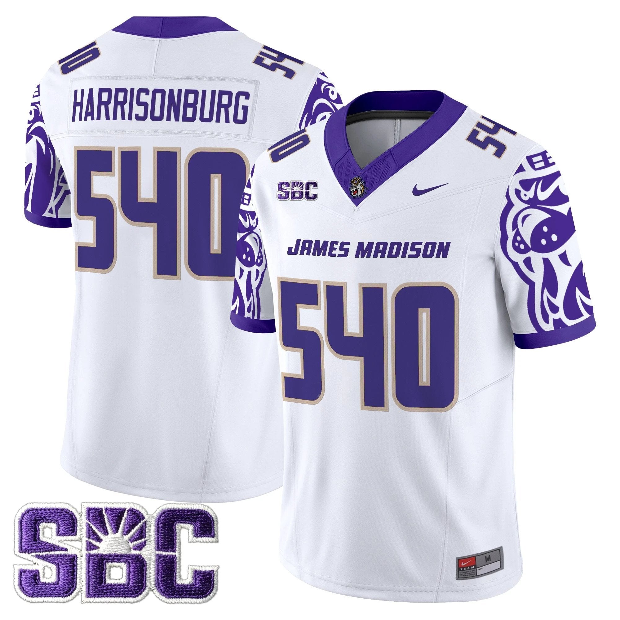 James Madison Dukes 2025 Vapor Limited Jersey V2 - All Stitched by James Madison Dukes