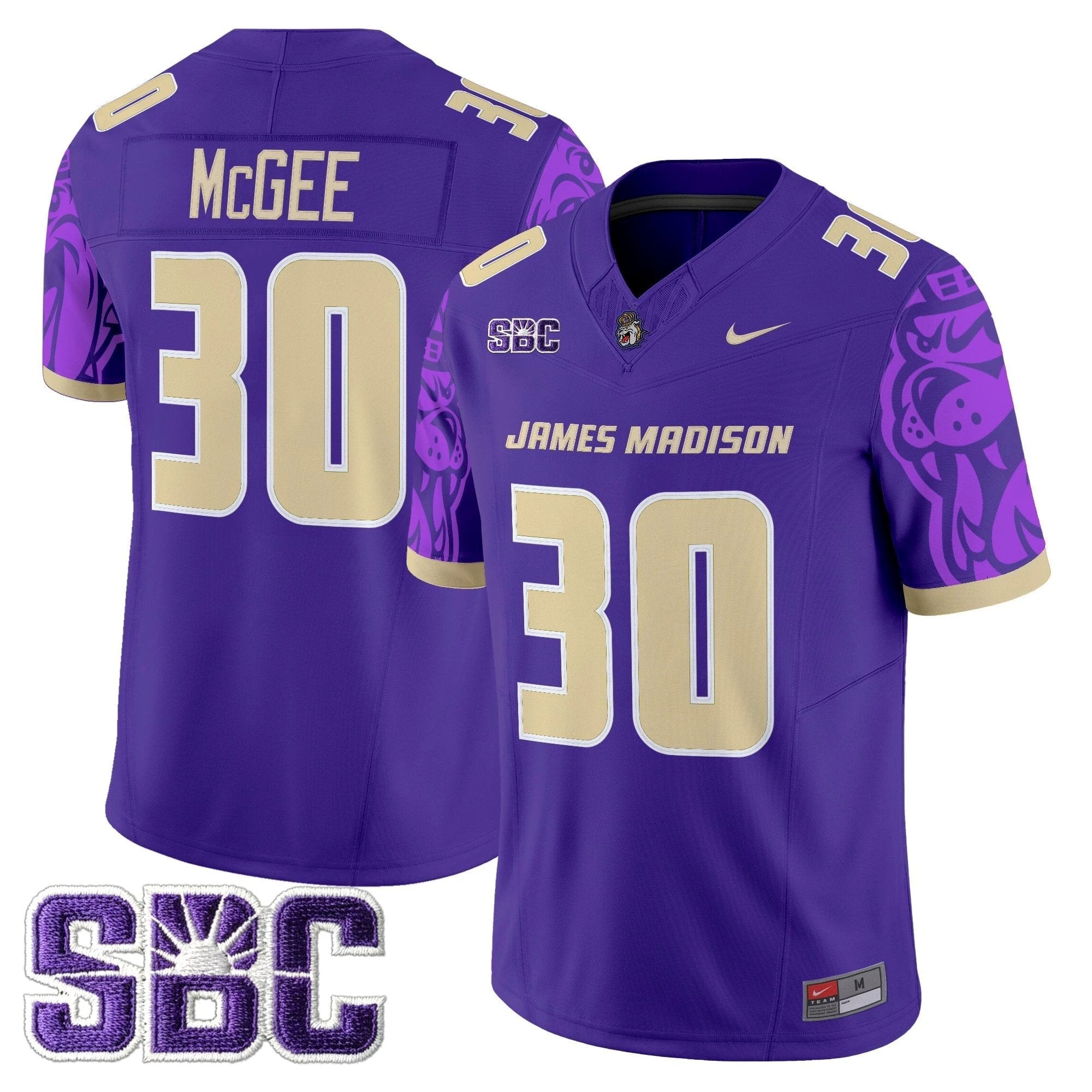 James Madison Dukes 2025 Vapor Limited Jersey V2 - All Stitched by James Madison Dukes