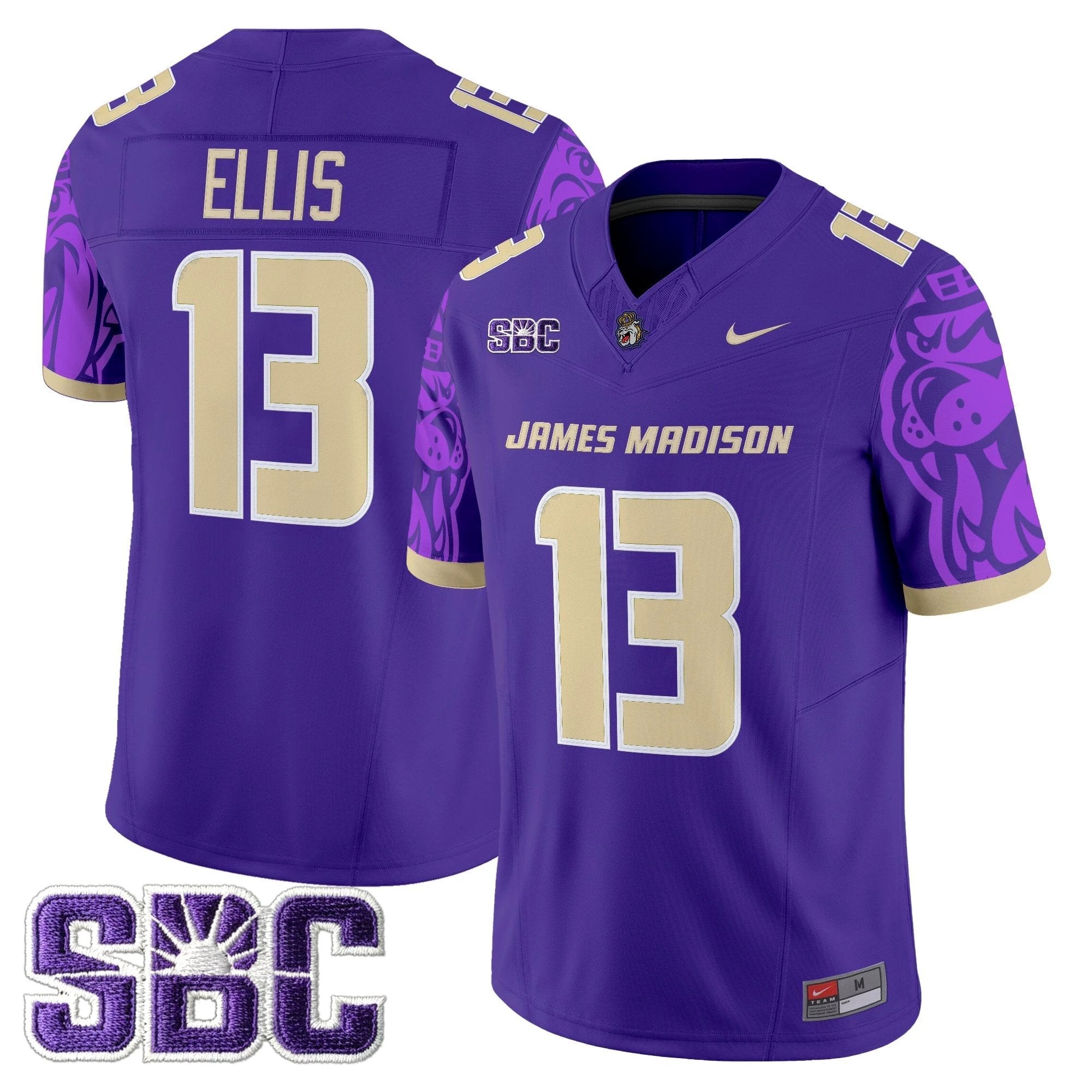James Madison Dukes 2025 Vapor Limited Jersey V2 - All Stitched by James Madison Dukes