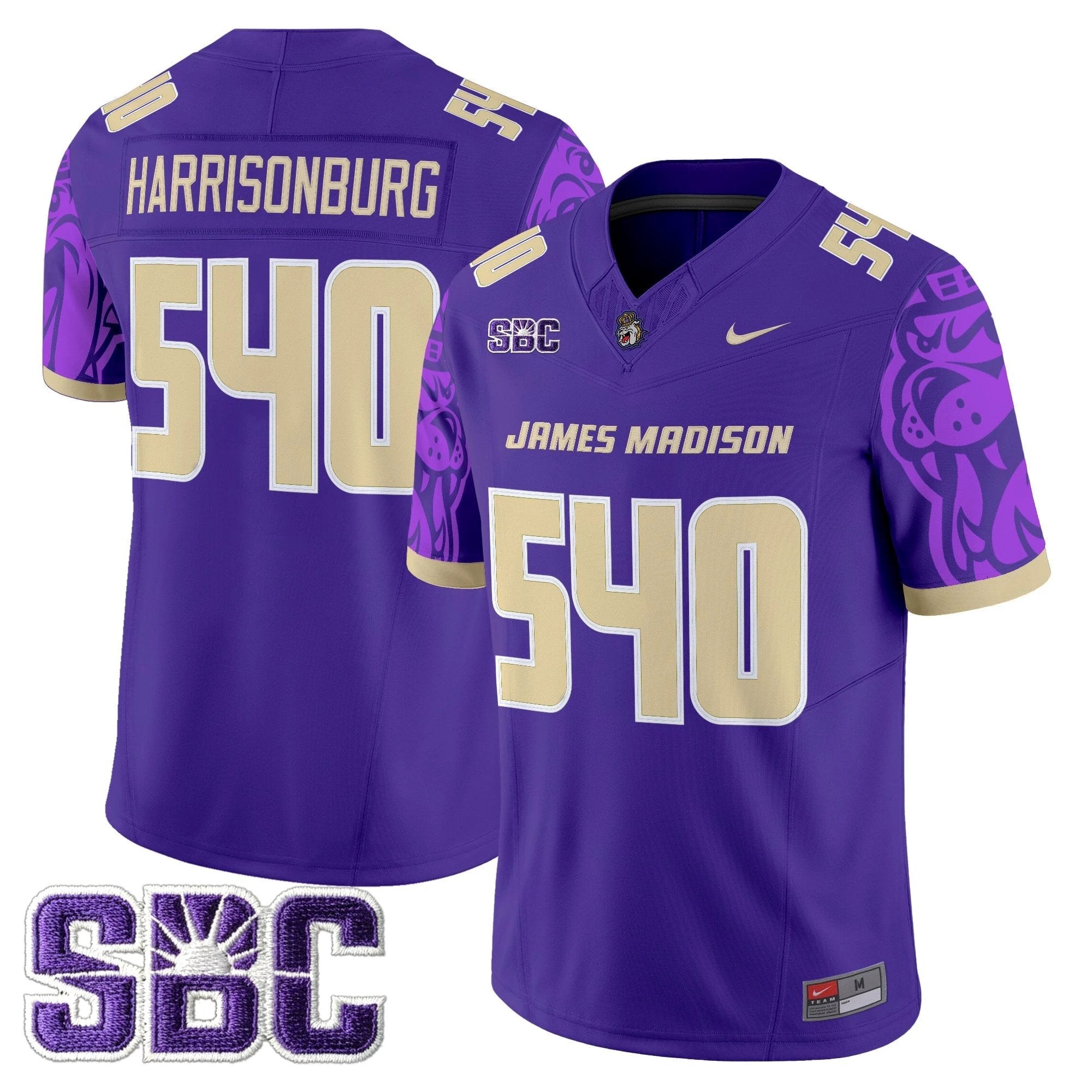 James Madison Dukes 2025 Vapor Limited Jersey V2 - All Stitched by James Madison Dukes
