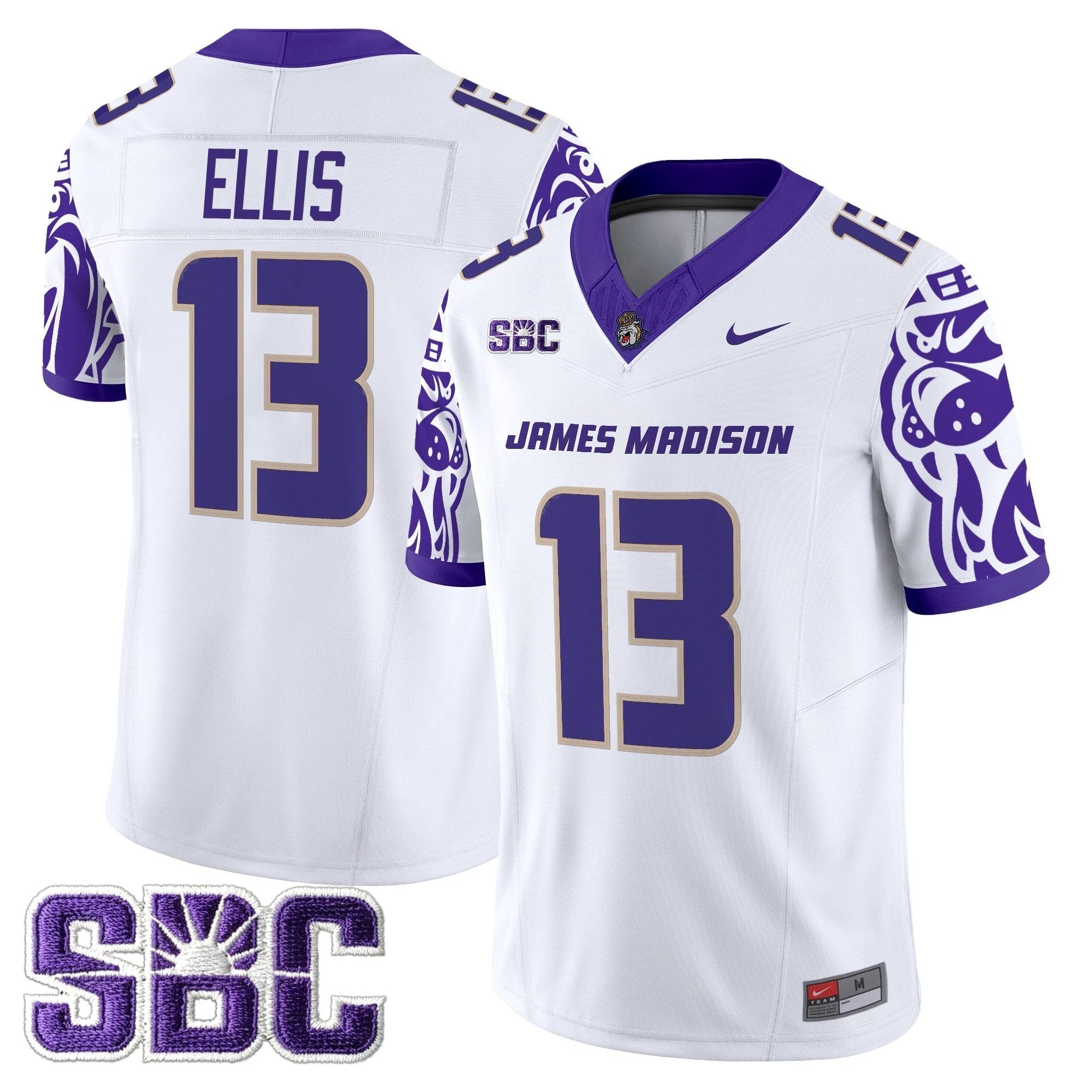 James Madison Dukes 2025 Vapor Limited Jersey V2 - All Stitched by James Madison Dukes