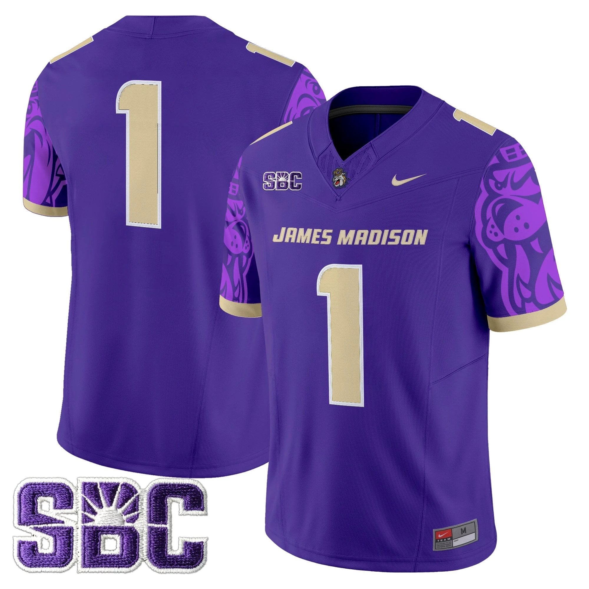 James Madison Dukes 2025 Vapor Limited Jersey V2 - All Stitched by James Madison Dukes