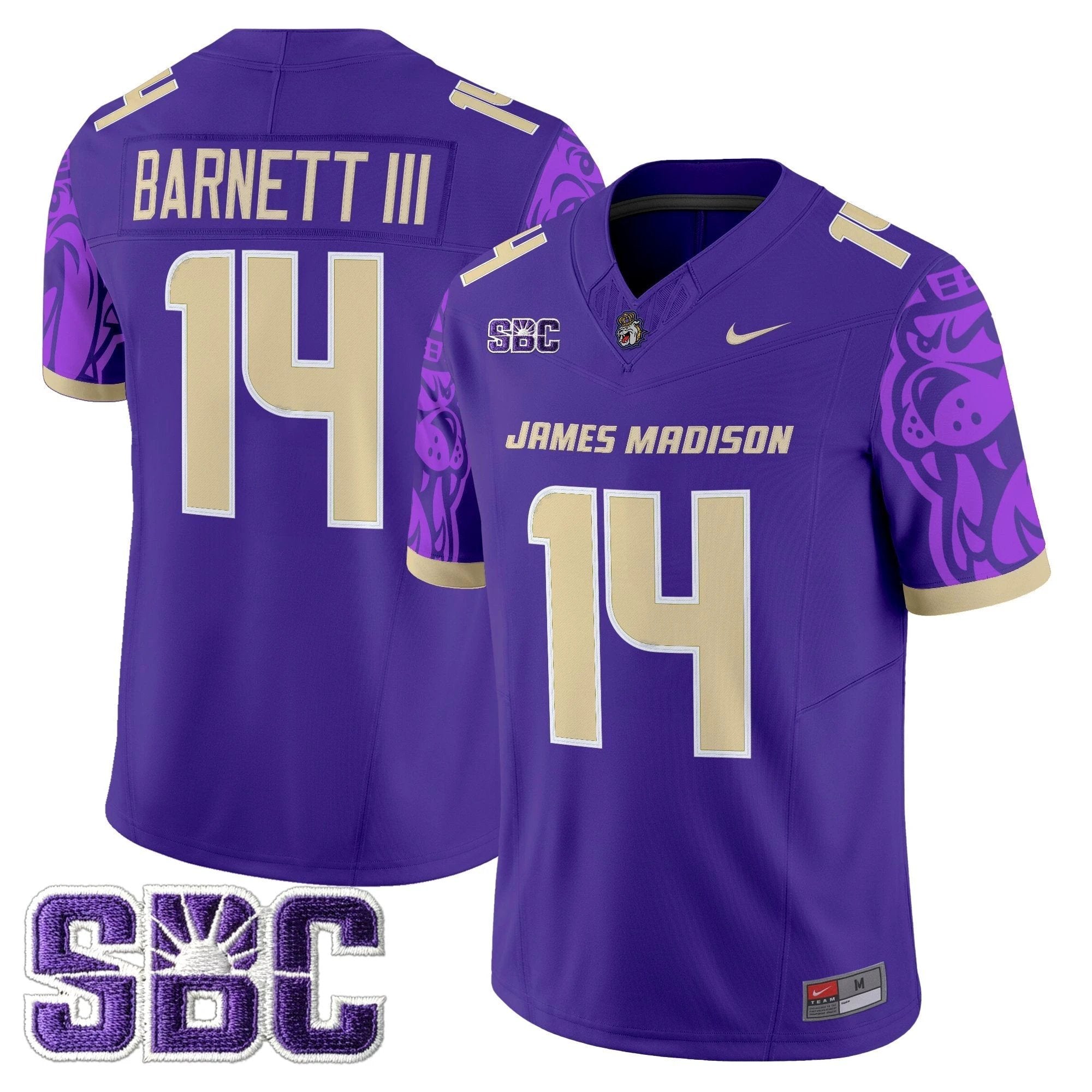 James Madison Dukes 2025 Vapor Limited Jersey V2 - All Stitched by James Madison Dukes