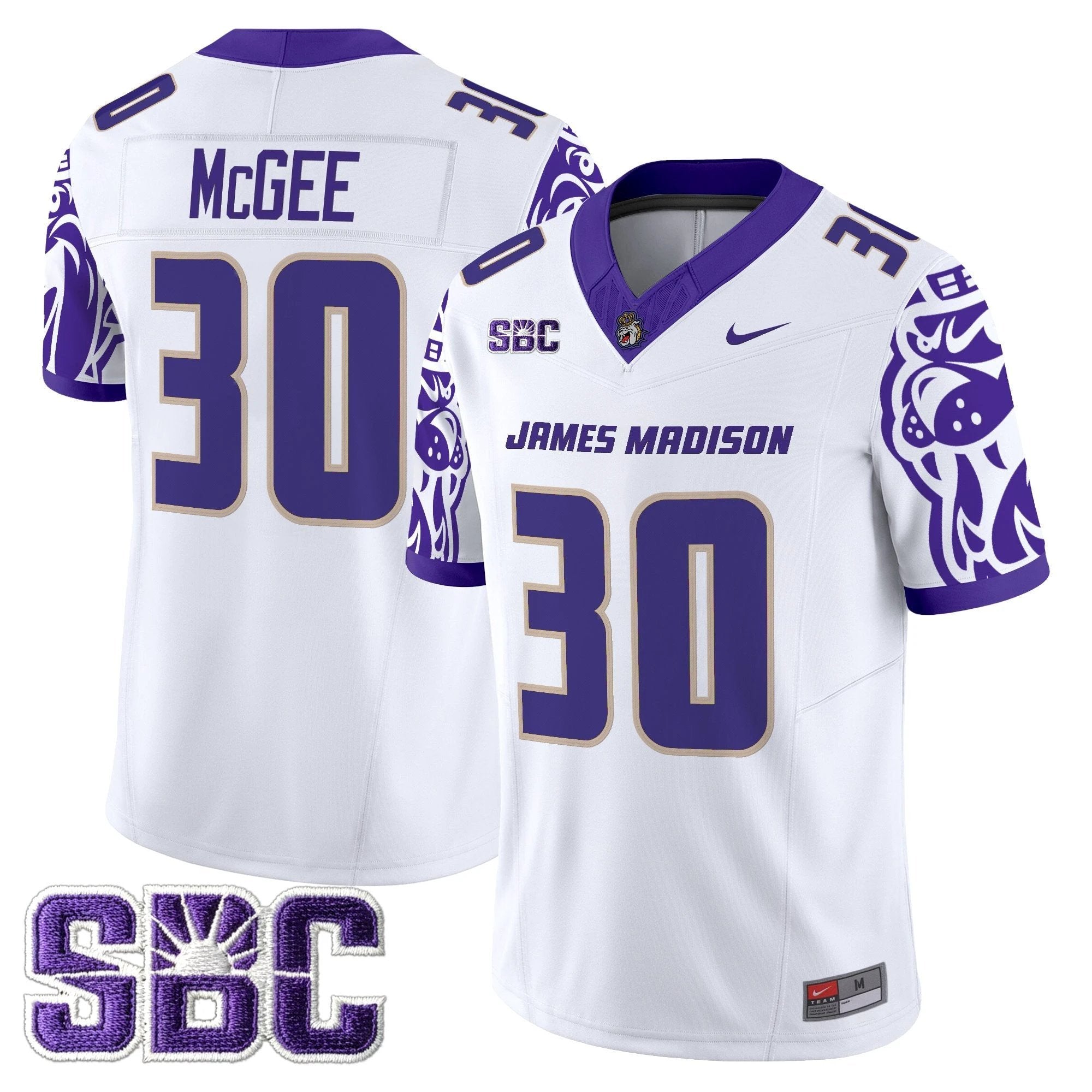James Madison Dukes 2025 Vapor Limited Jersey V2 - All Stitched by James Madison Dukes