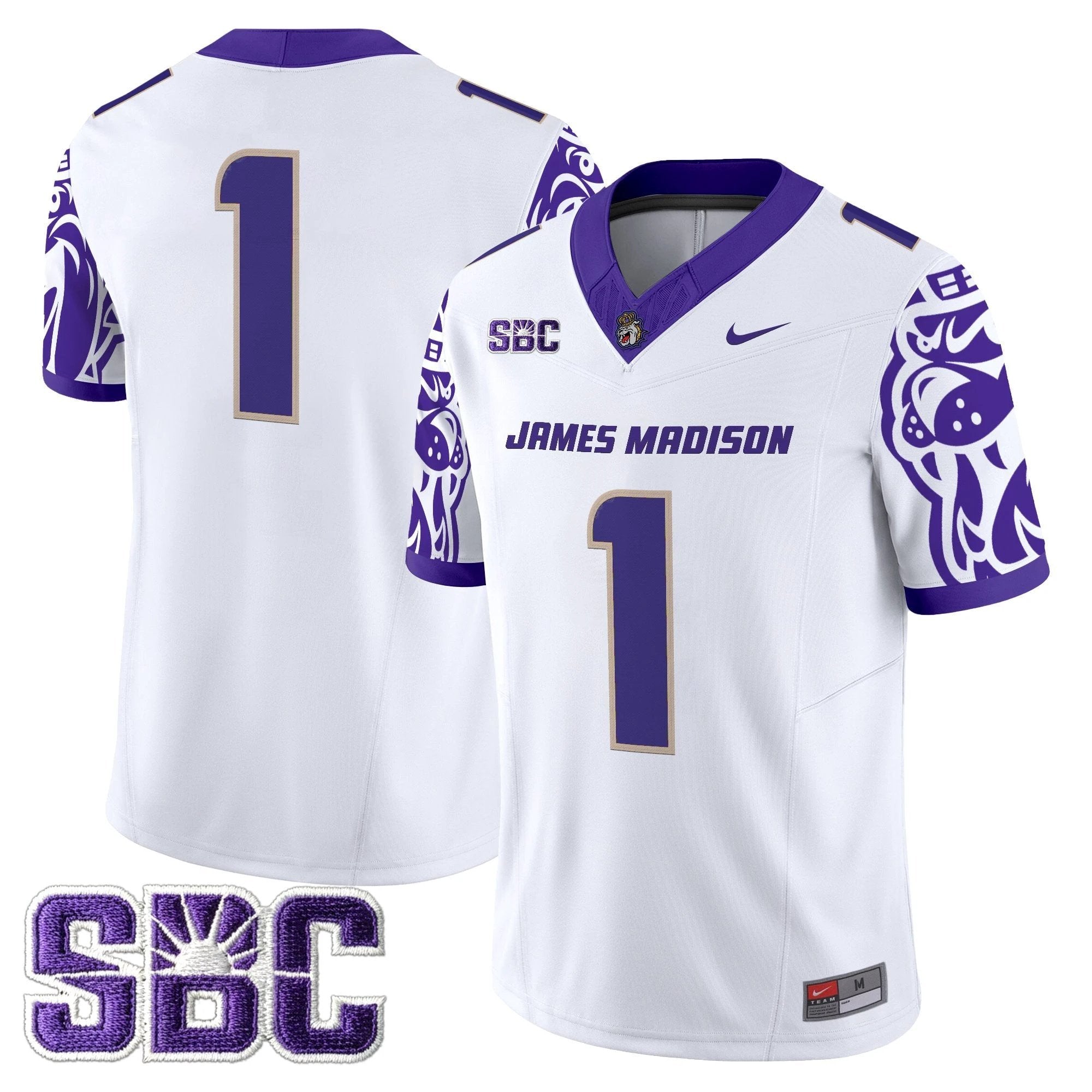 James Madison Dukes 2025 Vapor Limited Jersey V2 - All Stitched by James Madison Dukes