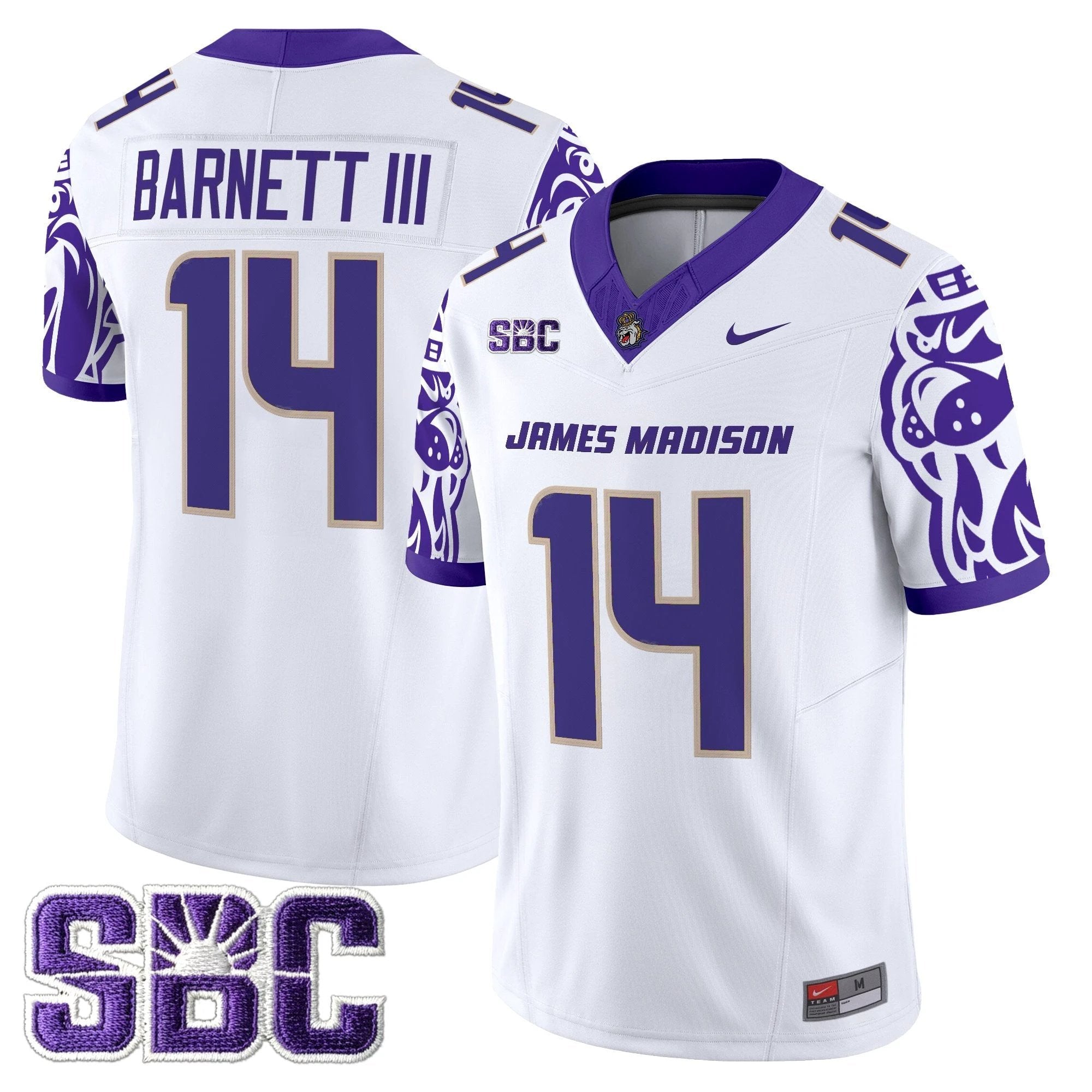 James Madison Dukes 2025 Vapor Limited Jersey V2 - All Stitched by James Madison Dukes