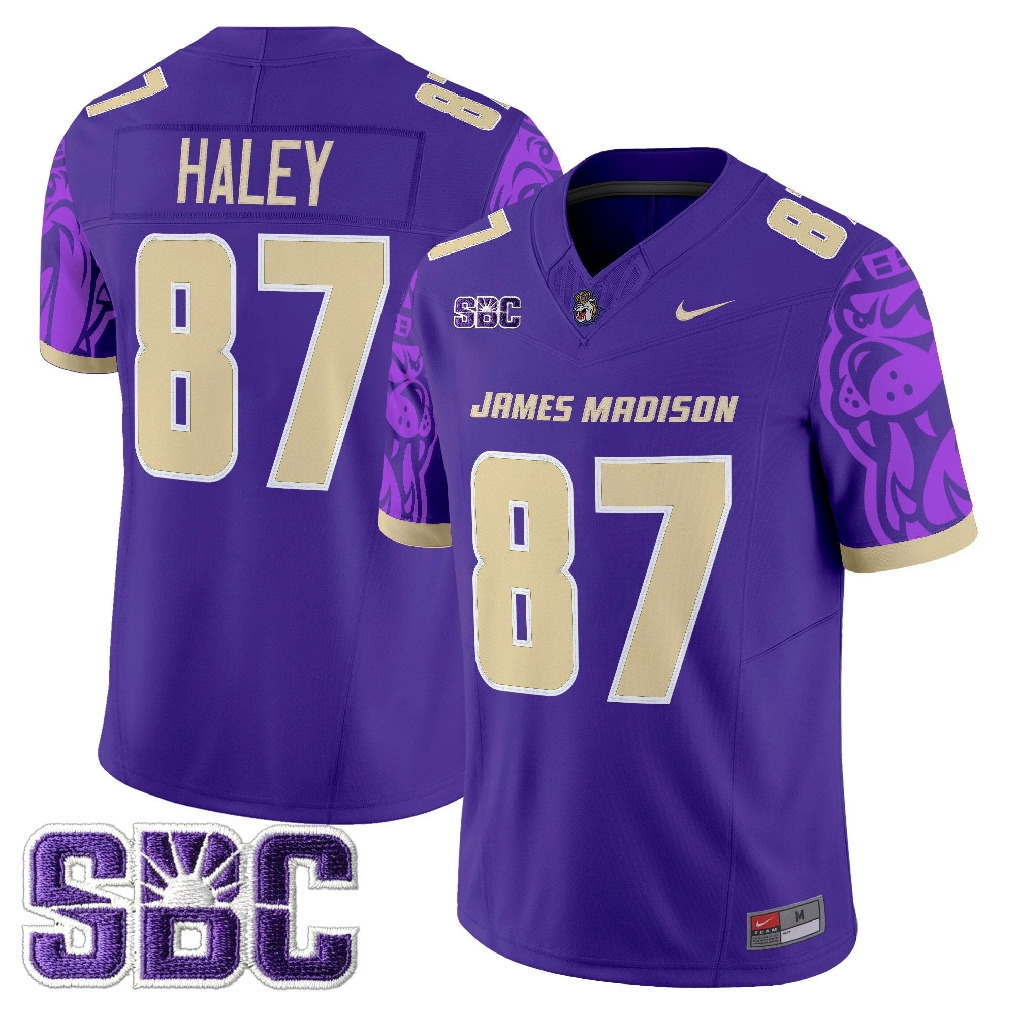 James Madison Dukes 2025 Vapor Limited Jersey V2 - All Stitched by James Madison Dukes