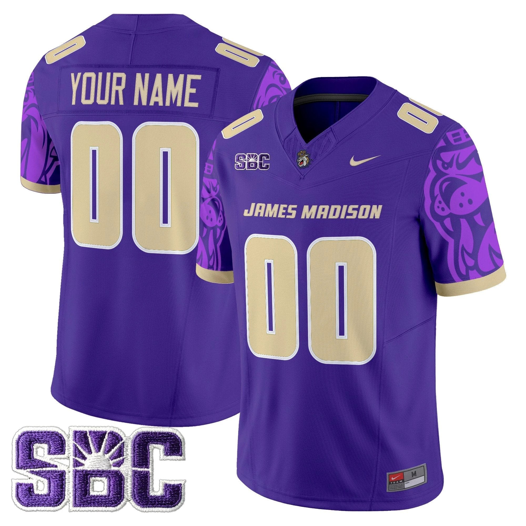 James Madison Dukes 2025 Vapor Limited Custom Jersey V2 - All Stitched by James Madison Dukes